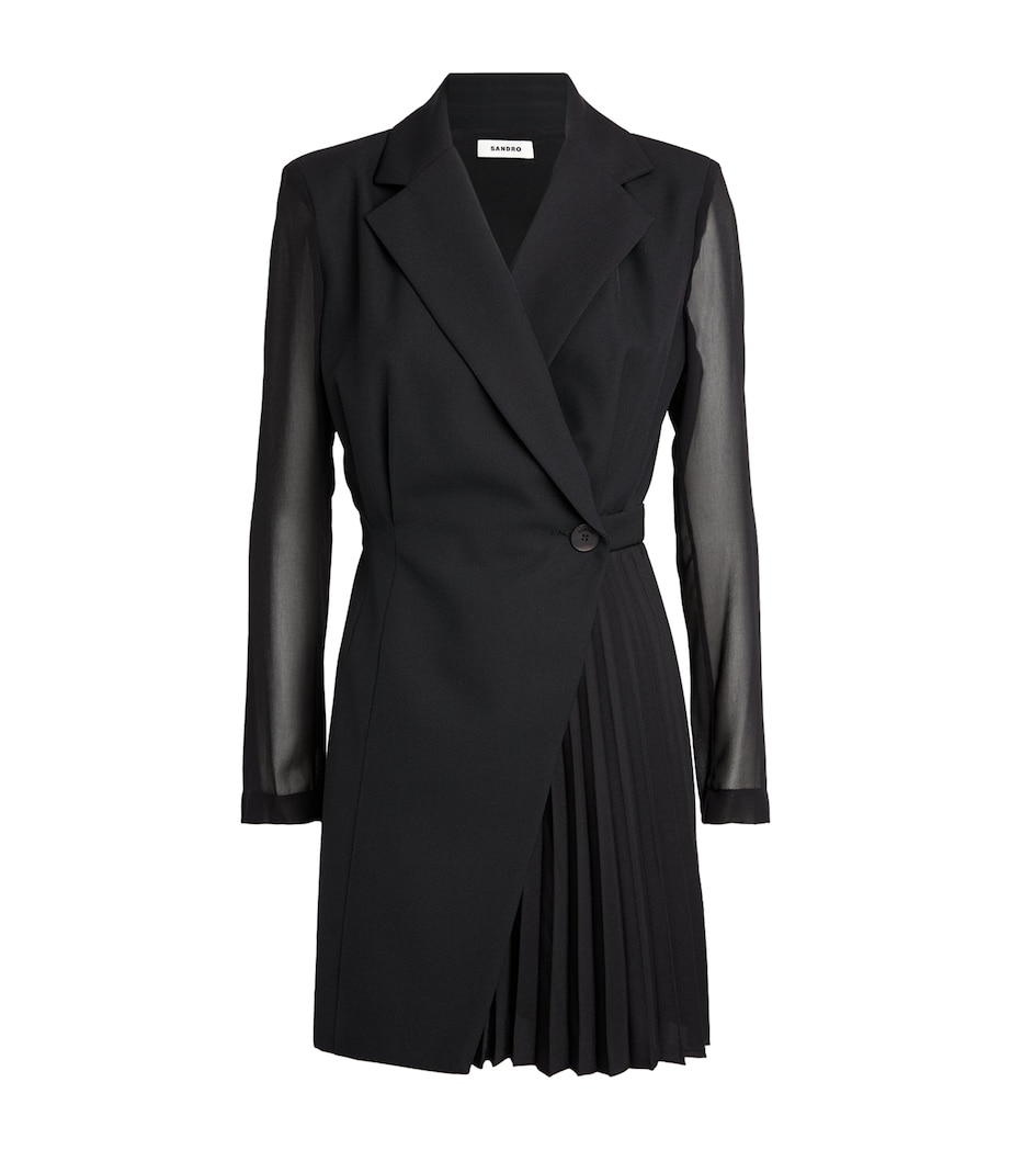 Wrapped Blazer Mini Dress BLACK Image 1