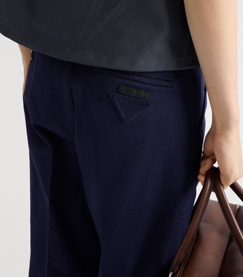 Prada Mens Cotton Straight Chinos Image 3