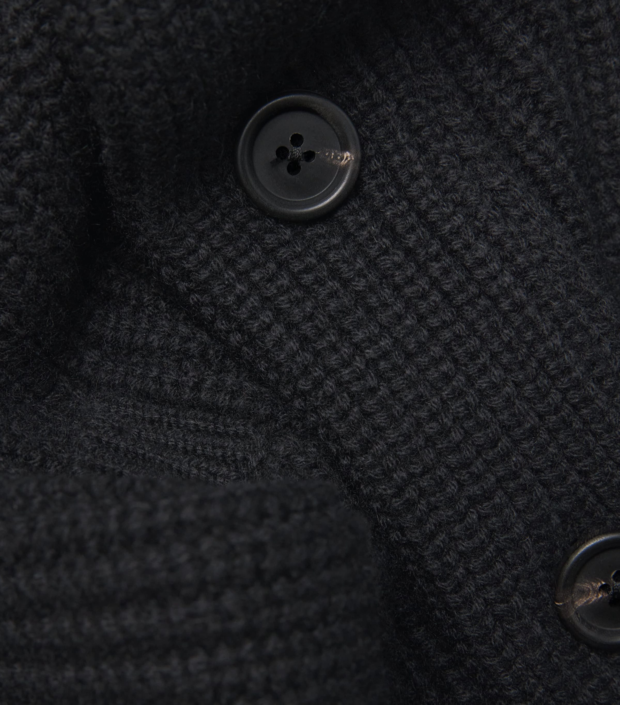 Cashmere Shawl-Collar Cardigan BLACK Image 5