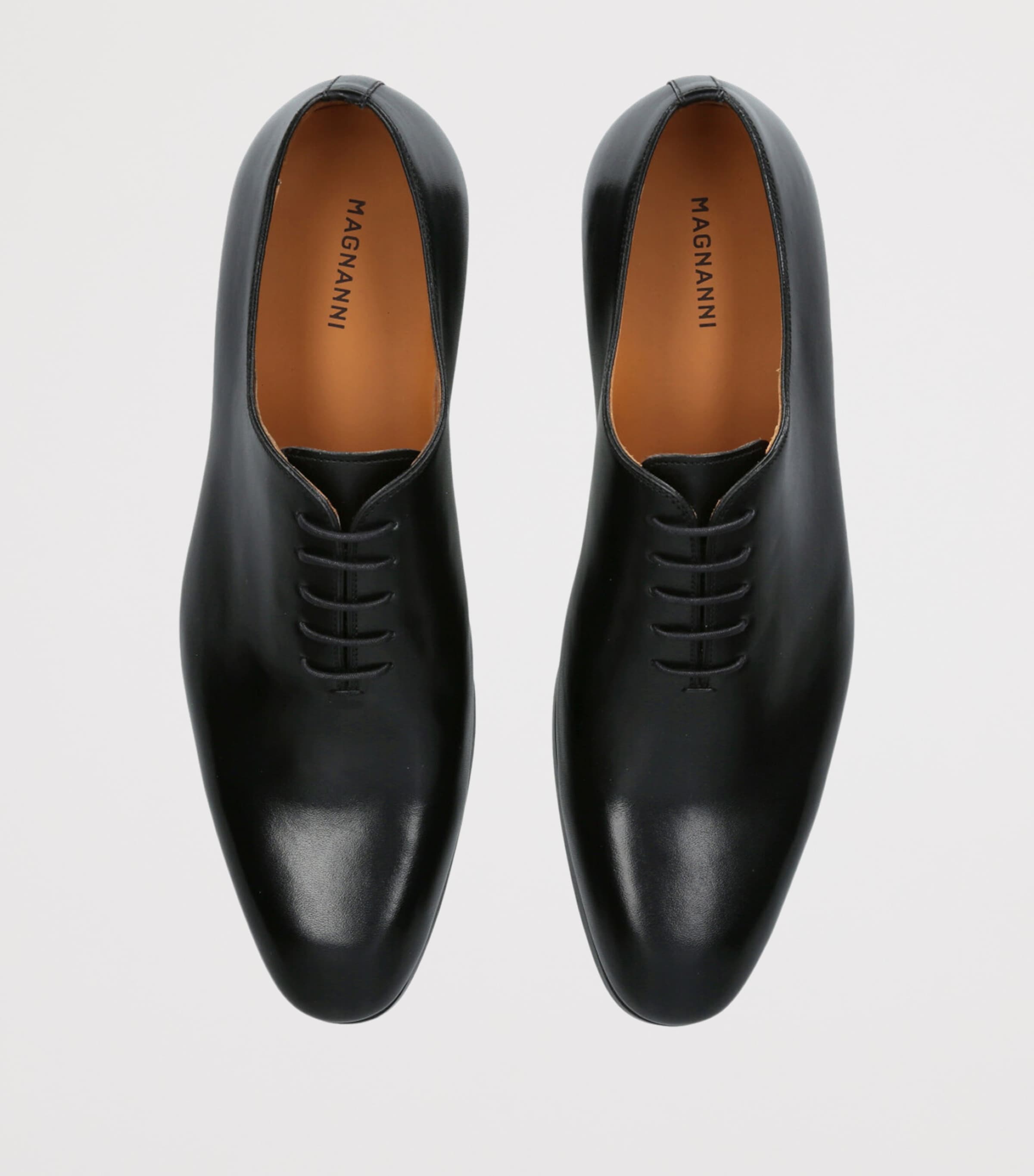 Magnanni Leather Flex Wholecut Oxford Shoes Black Image 4