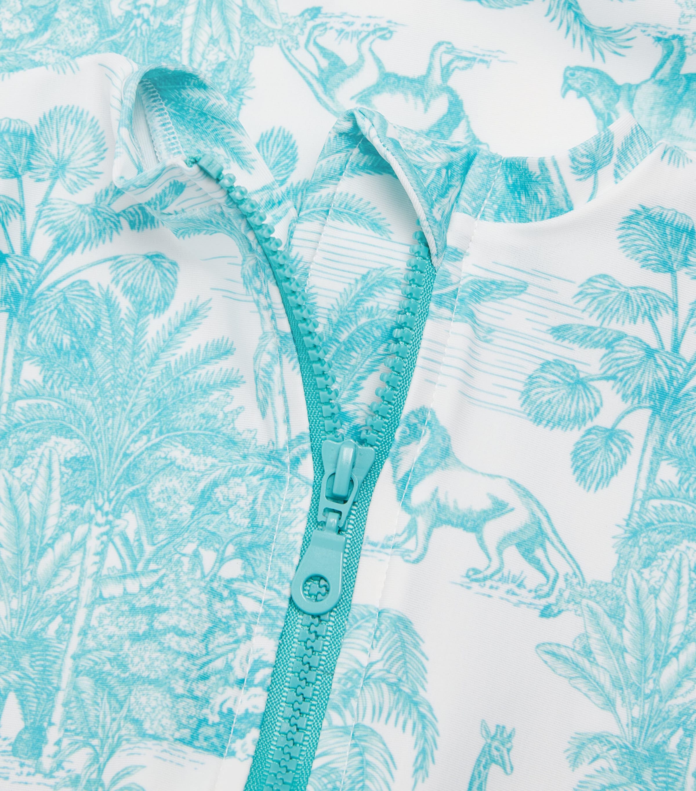 Printed Swimsuit (2-6 Years) JUNGLE TURQUOISE Image 3