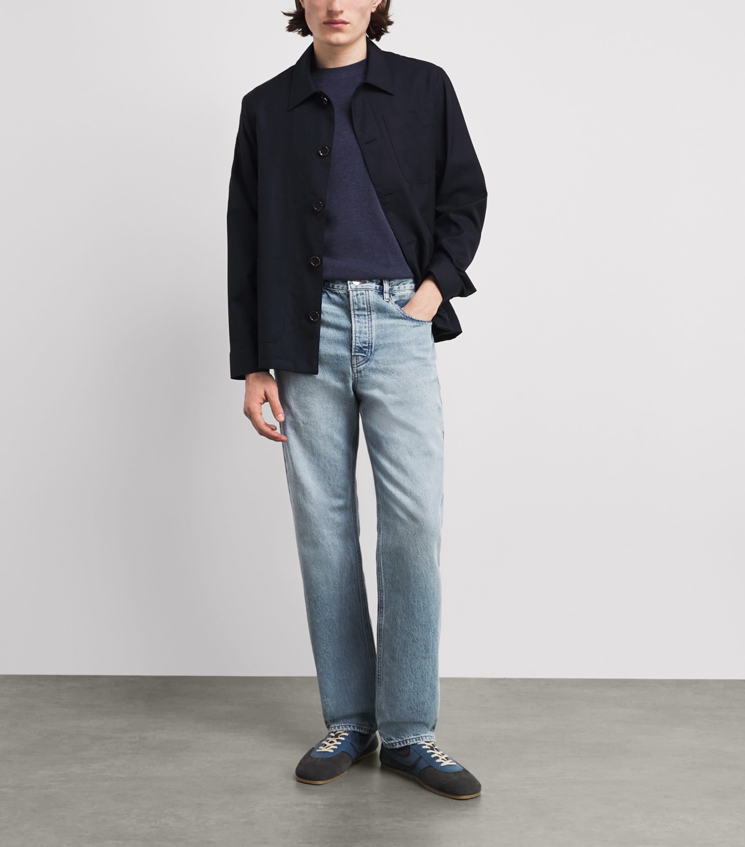 FRAME Mens The Straight Jeans Fldt Image 2
