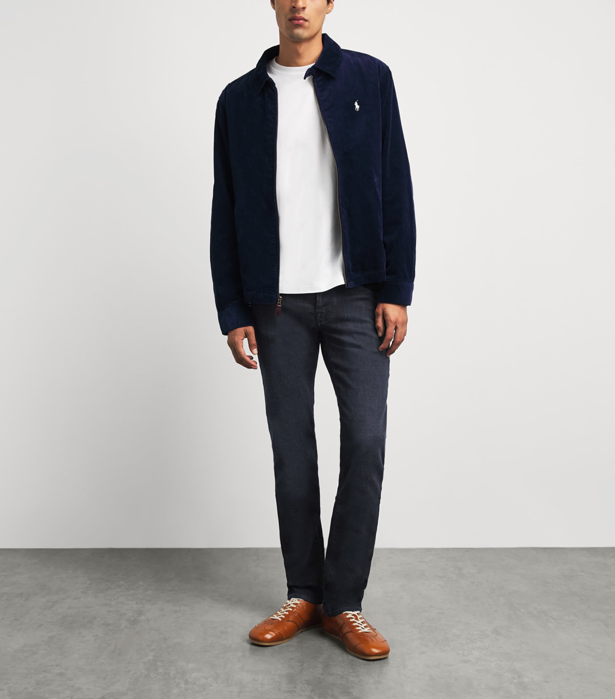 Jacob Cohën Mens Pony Hair-Patch Nick Slim Jeans Dark Blue Image 2