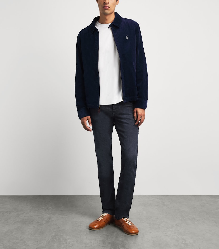 Jacob Cohën Mens Pony Hair-Patch Nick Slim Jeans Dark Blue Image 2