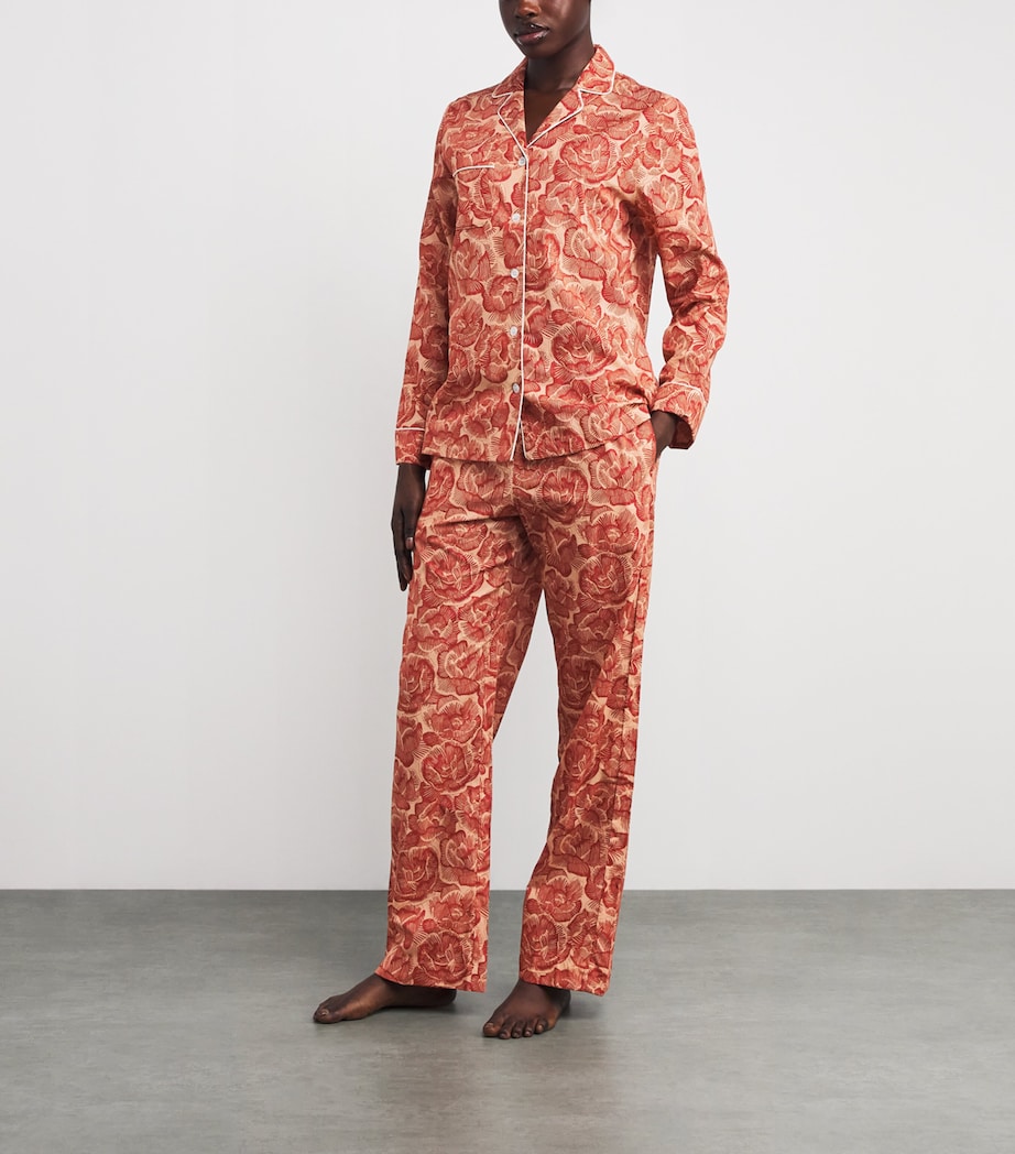 Cotton Ledbury Pyjama Set RED/RED Image 2