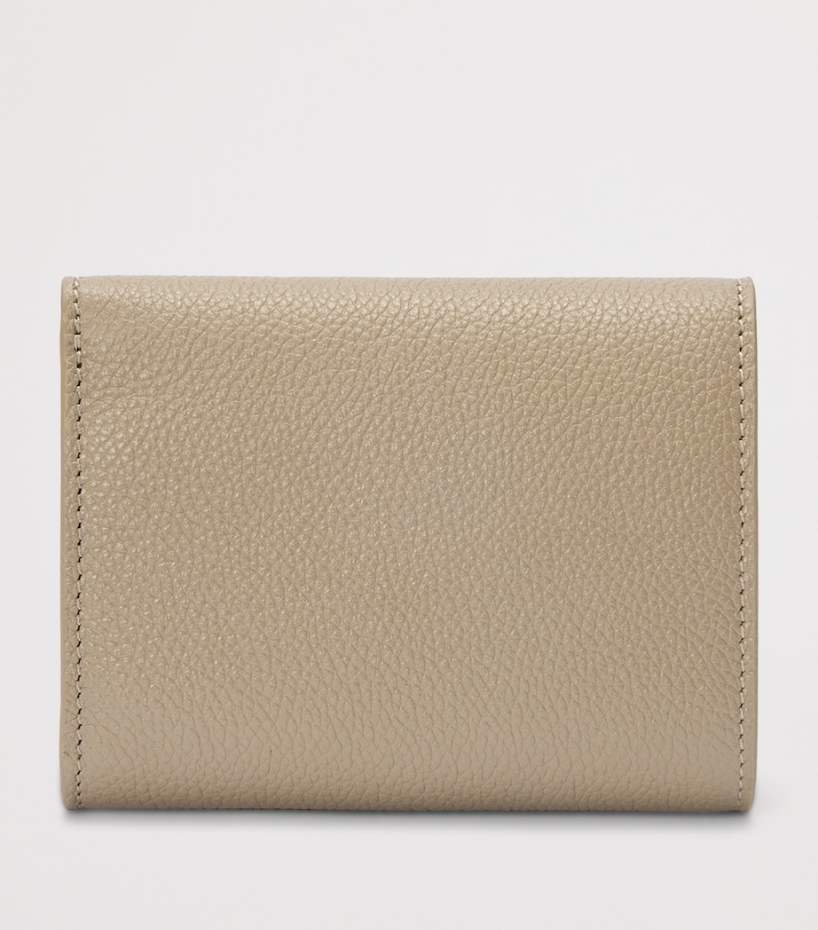 Leather Pebble Wallet CLAY Image 2