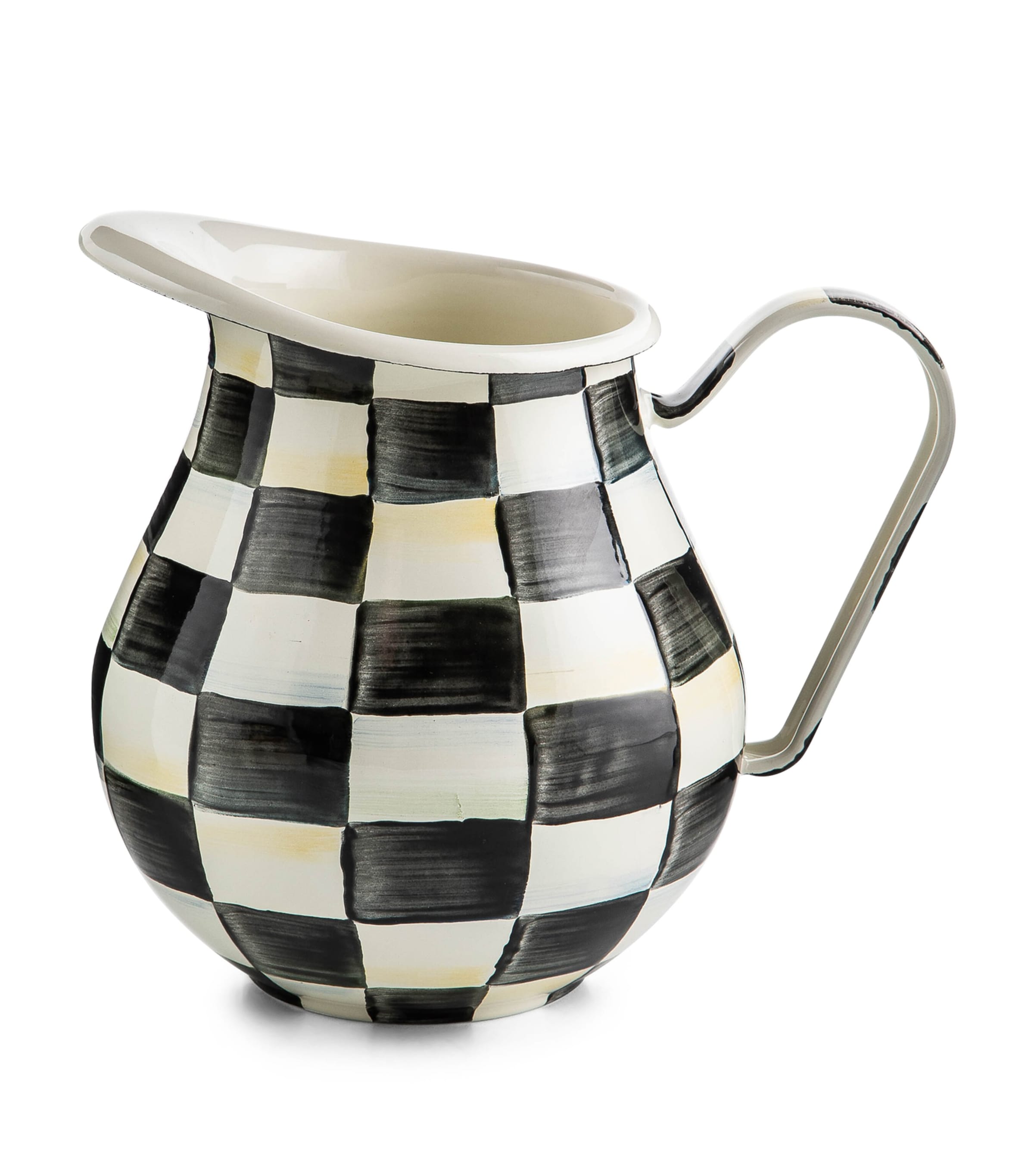 Mackenzie-childs Courtly Check Pitcher In Black