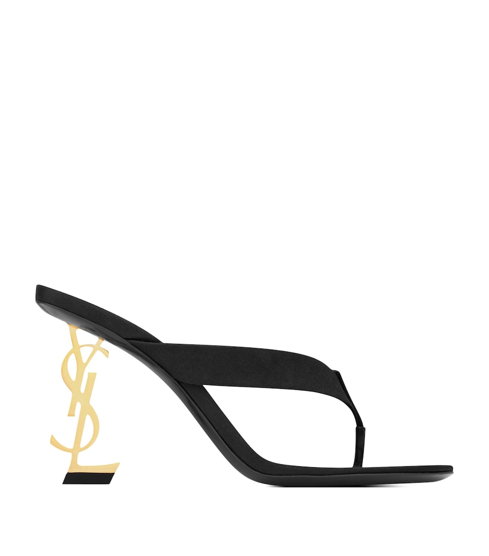 Saint Laurent Satin Crepe Opyum Sandals 85