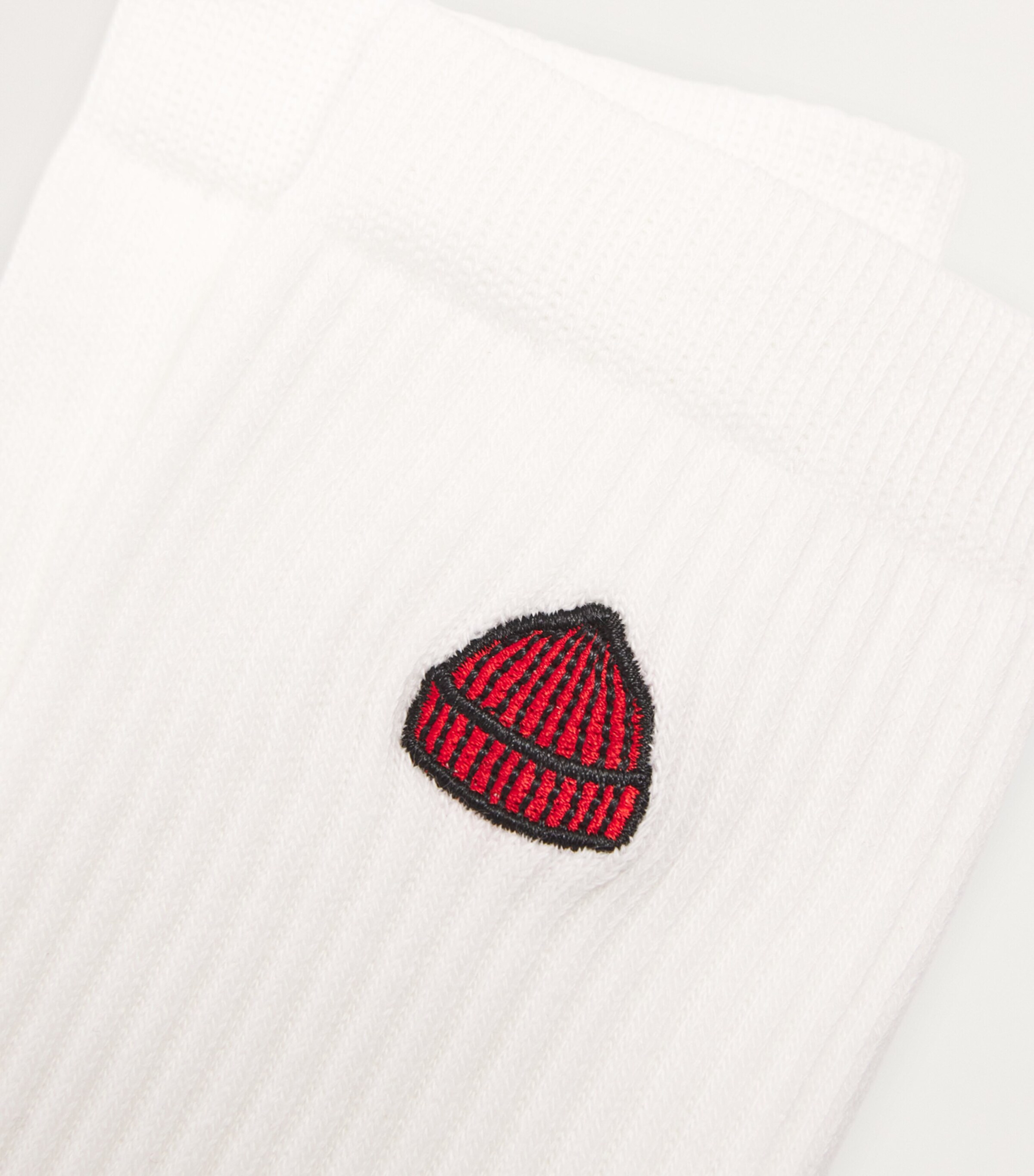 Le Bonnet Mens Cotton-Blend Logo Socks Snow Image 2
