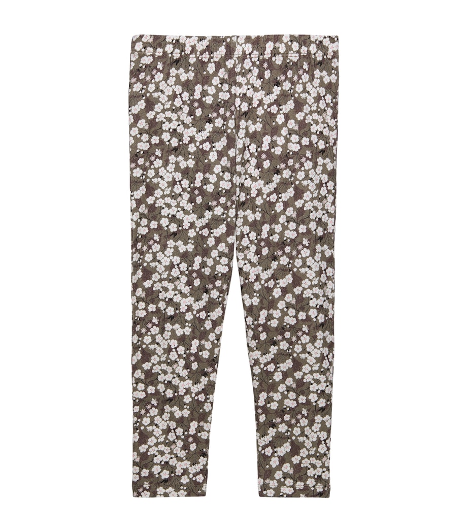 Stretch-Cotton Printed Leggings (2-5 Years) MOCHA MITSI Image 1