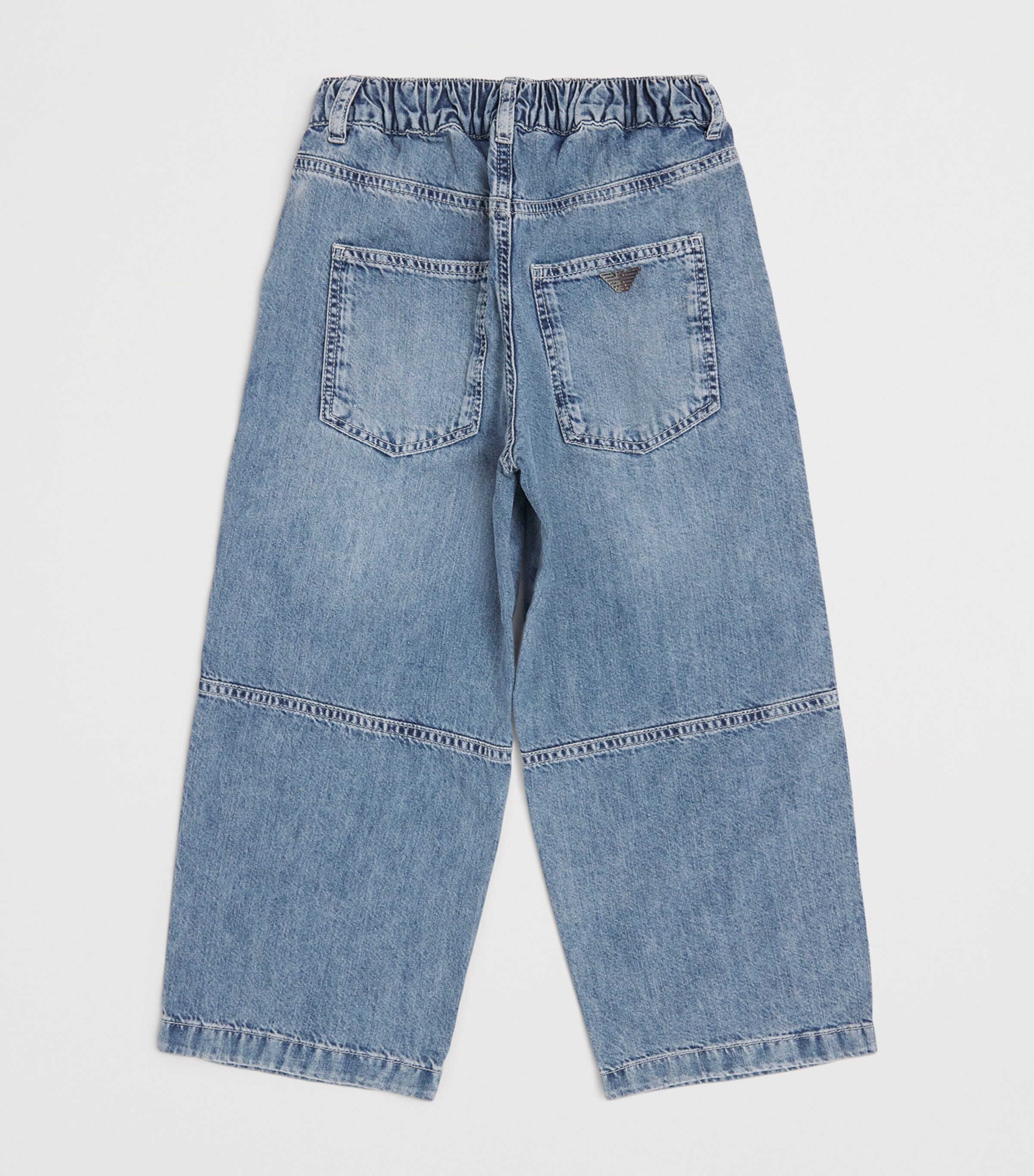 Drawstring Wide-Leg Jeans (4-16 Years) LIGHT BLUE DENIM Image 2
