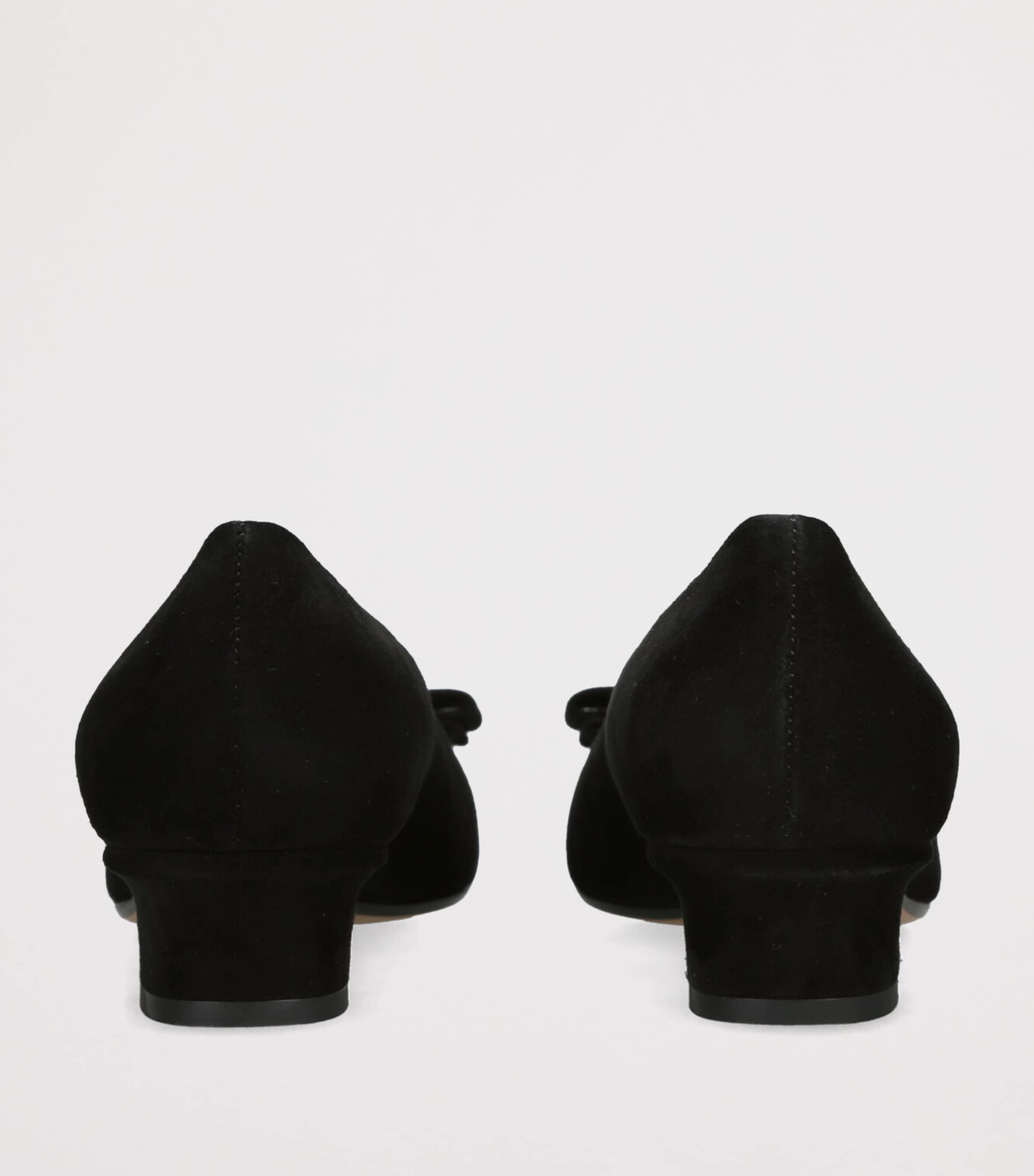 Suede Vara Ballet Flats BLACK Image 2