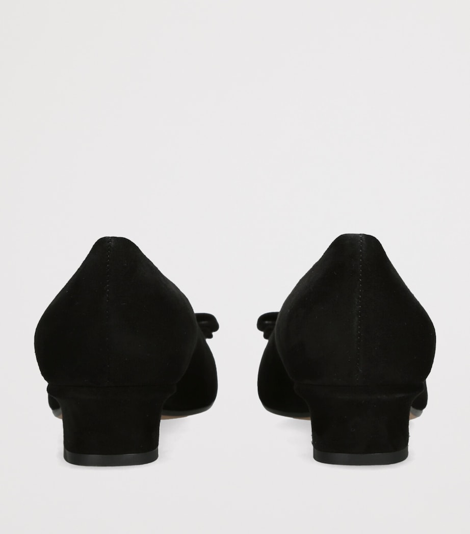 Suede Vara Ballet Flats BLACK Image 2