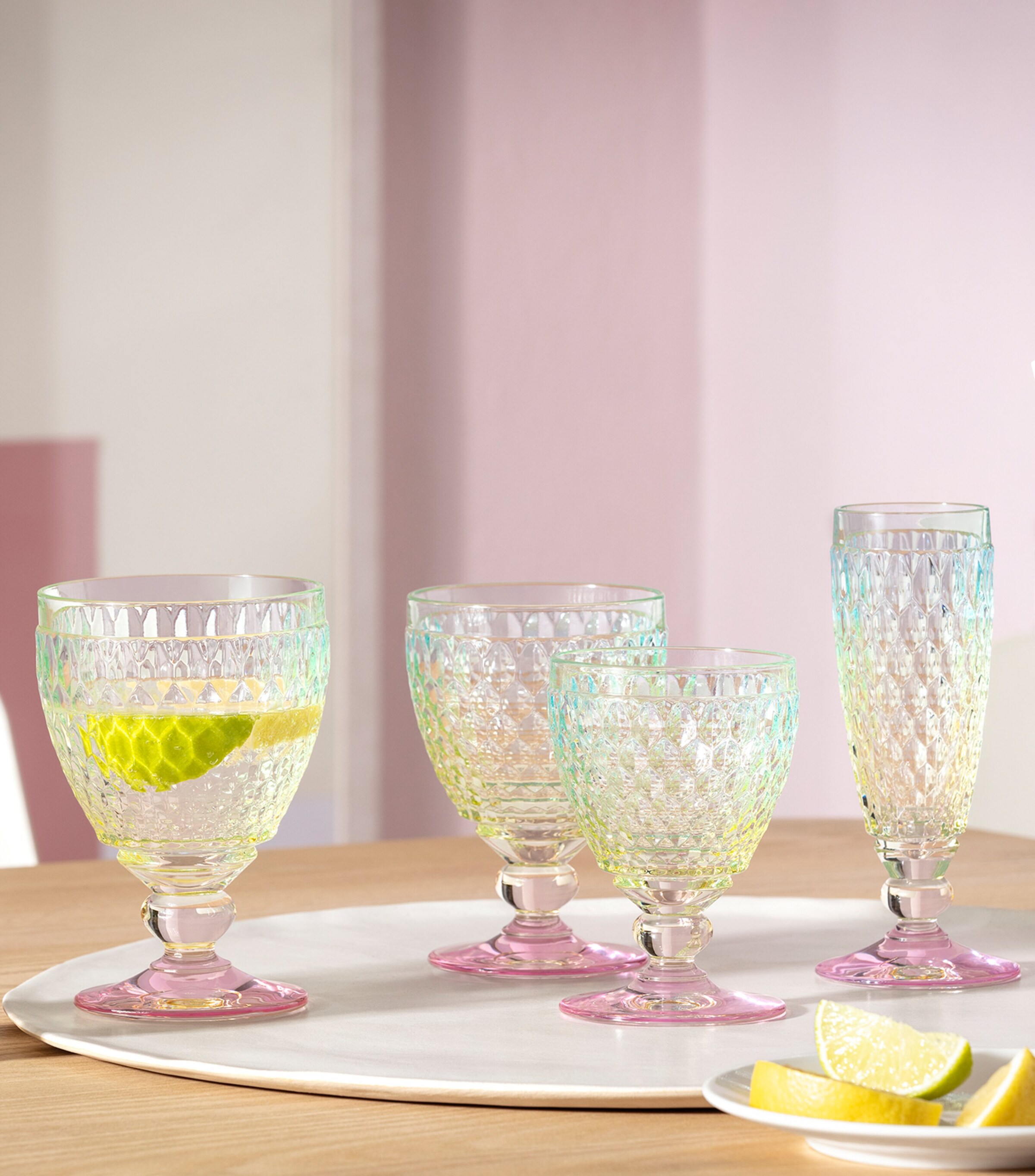 Set of 4 Boston Pearl Red Wine Glasses (200ml) MULTI Image 5