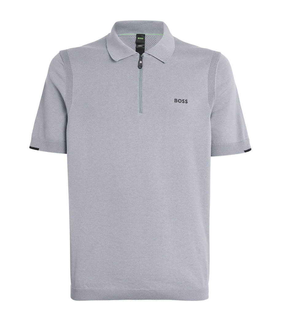 Cotton Short-Sleeve Ever-X Polo Shirt 026DARK GREY Image 1