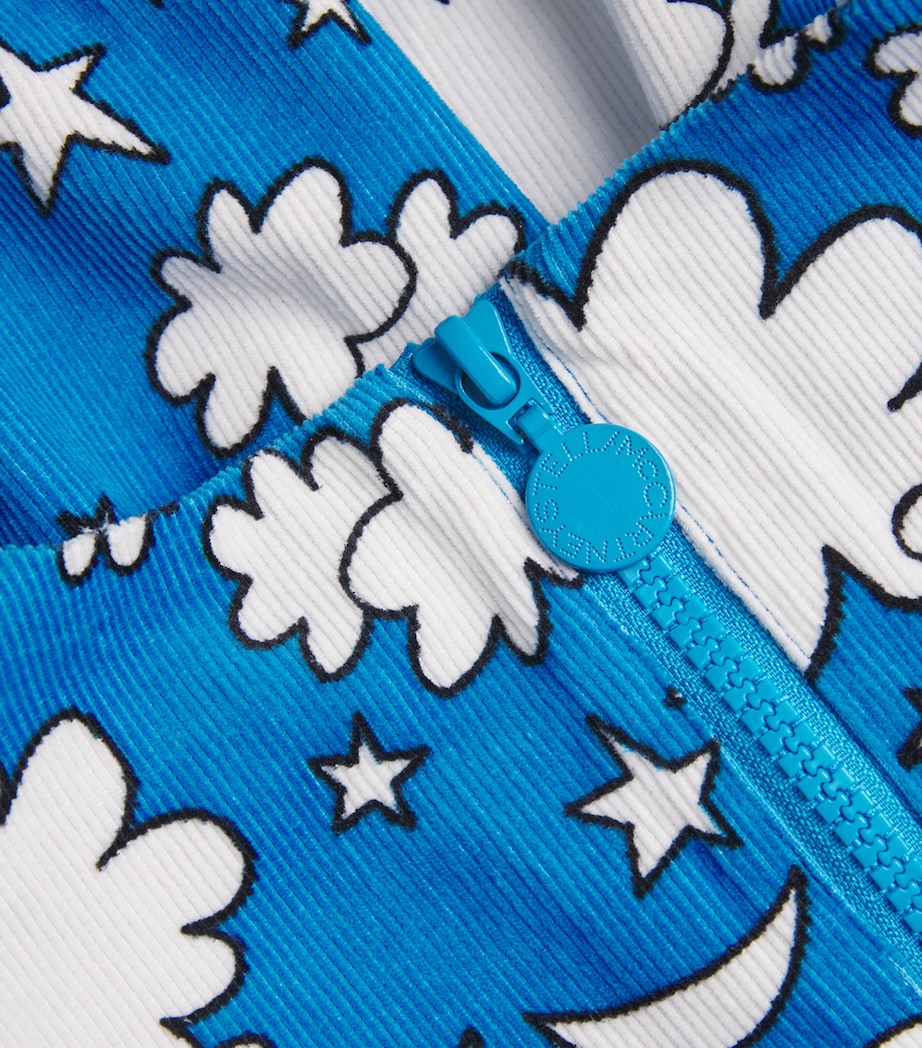 Corduroy Cloud Print Dress (3-14+ Years) 644MCAZZURRO/MULTI Image 3