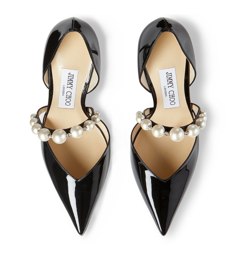 Aurelie 85 Patent Leather Pumps BLACK/WHITE Image 3