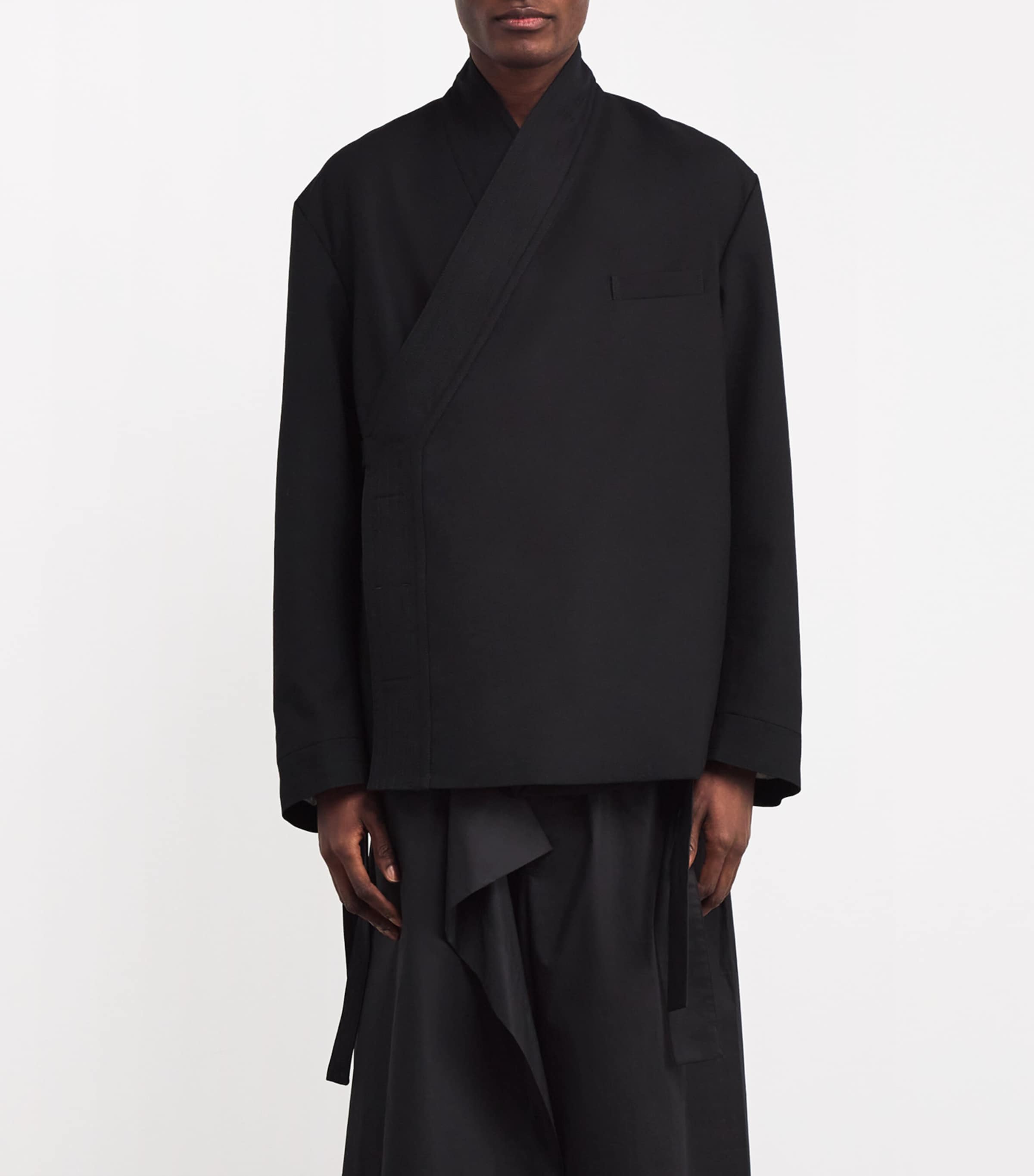 MORDECAI Mens Wool Kimono Blazer Image 3