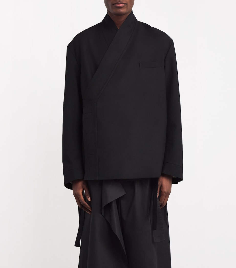 MORDECAI Mens Wool Kimono Blazer Image 3