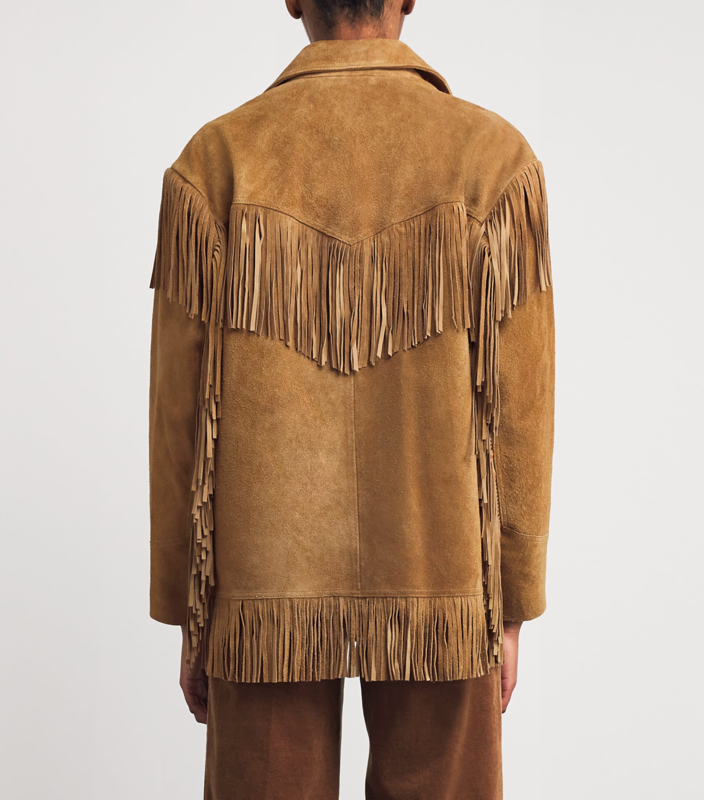 Suede Fringed Jacket MAPLE Image 4