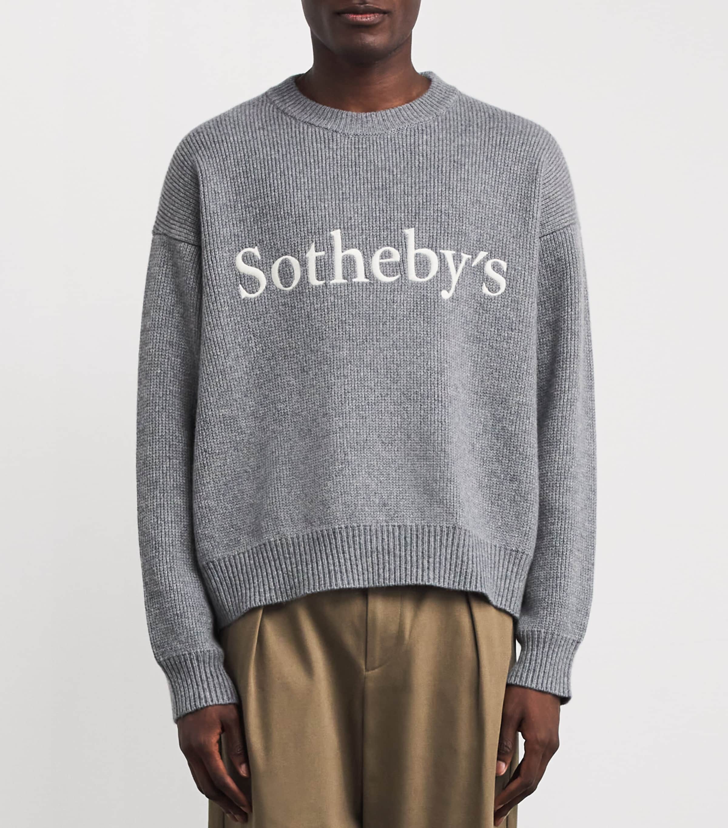 x Sotheby's Cashmere Sweater GREY MELANGE Image 3