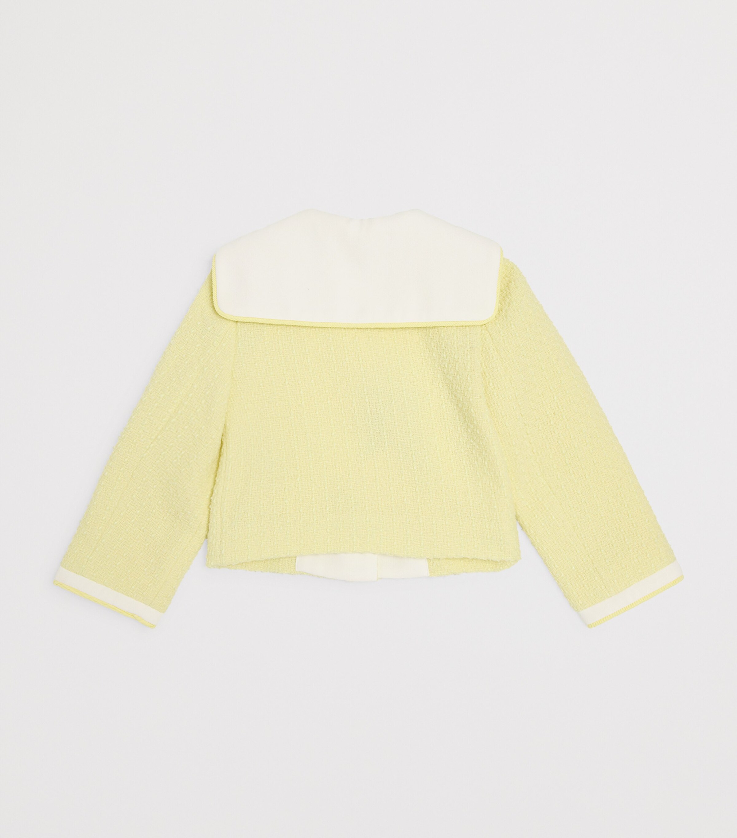 Self-Portrait Kids Bouclé Jacket (3-12 Years) Yellow Image 2