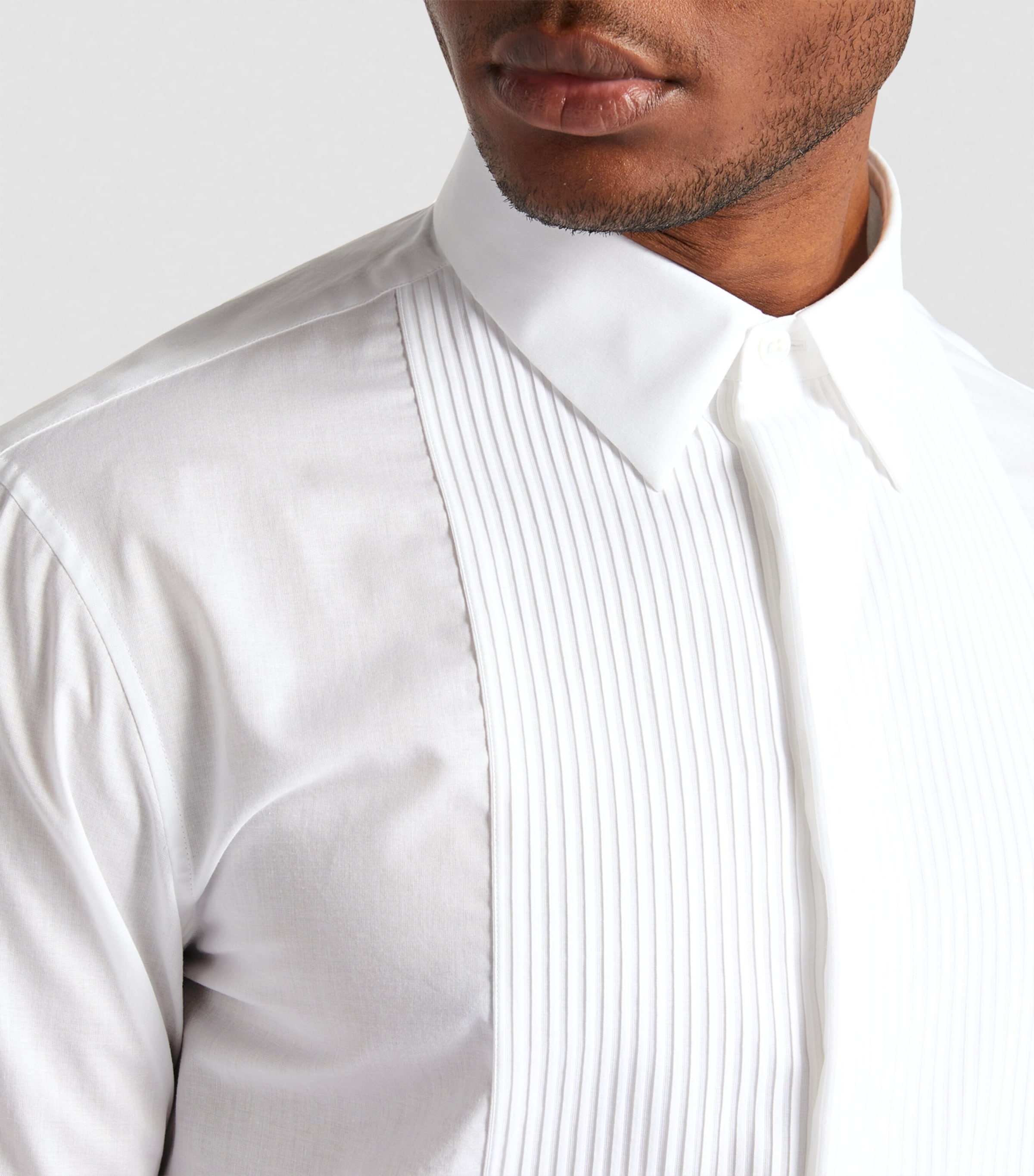 Giorgio Armani Cotton Tuxedo Shirt Harrods UK