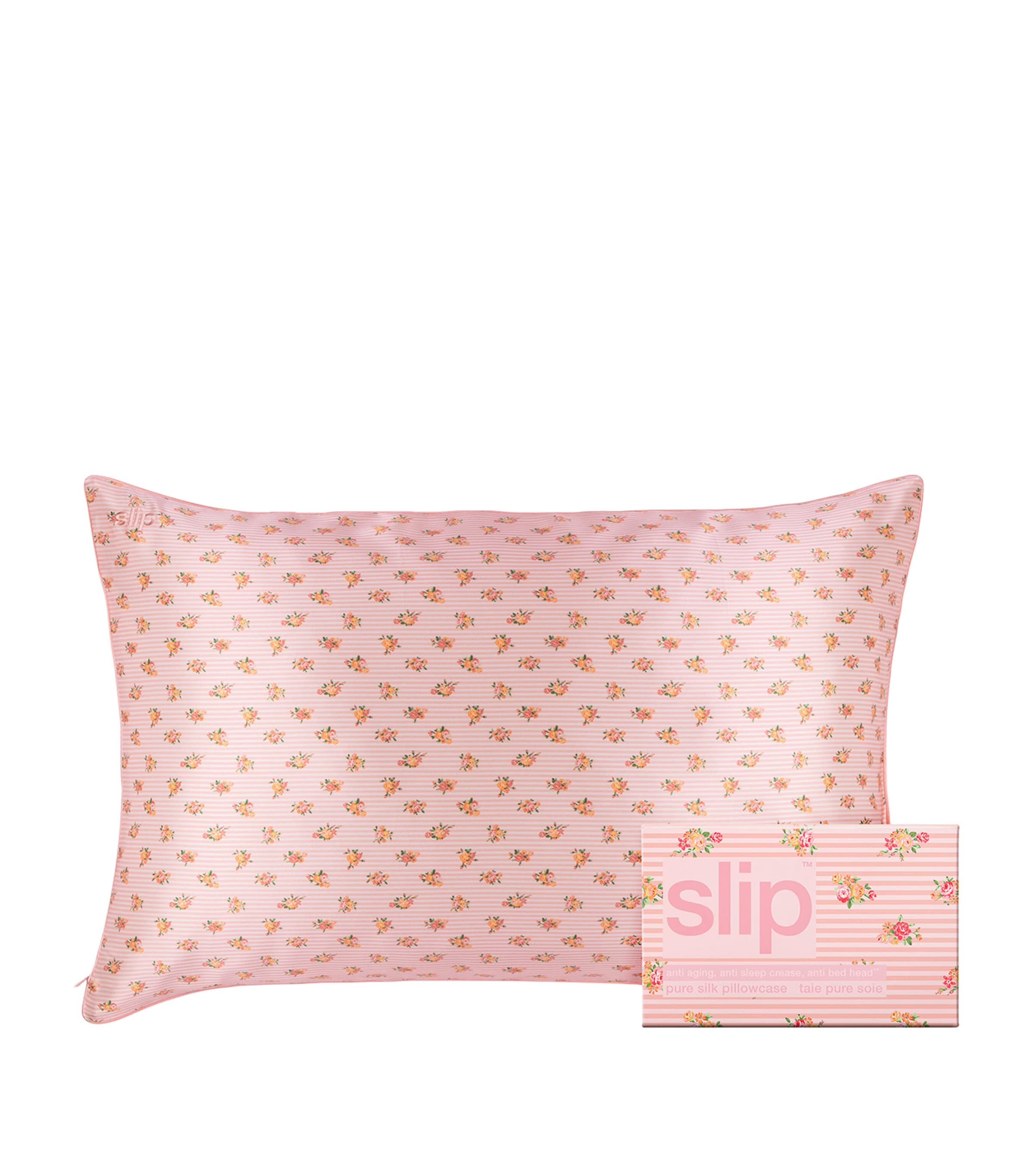 Shop Slip Silk Queen Pillowcase In Petal