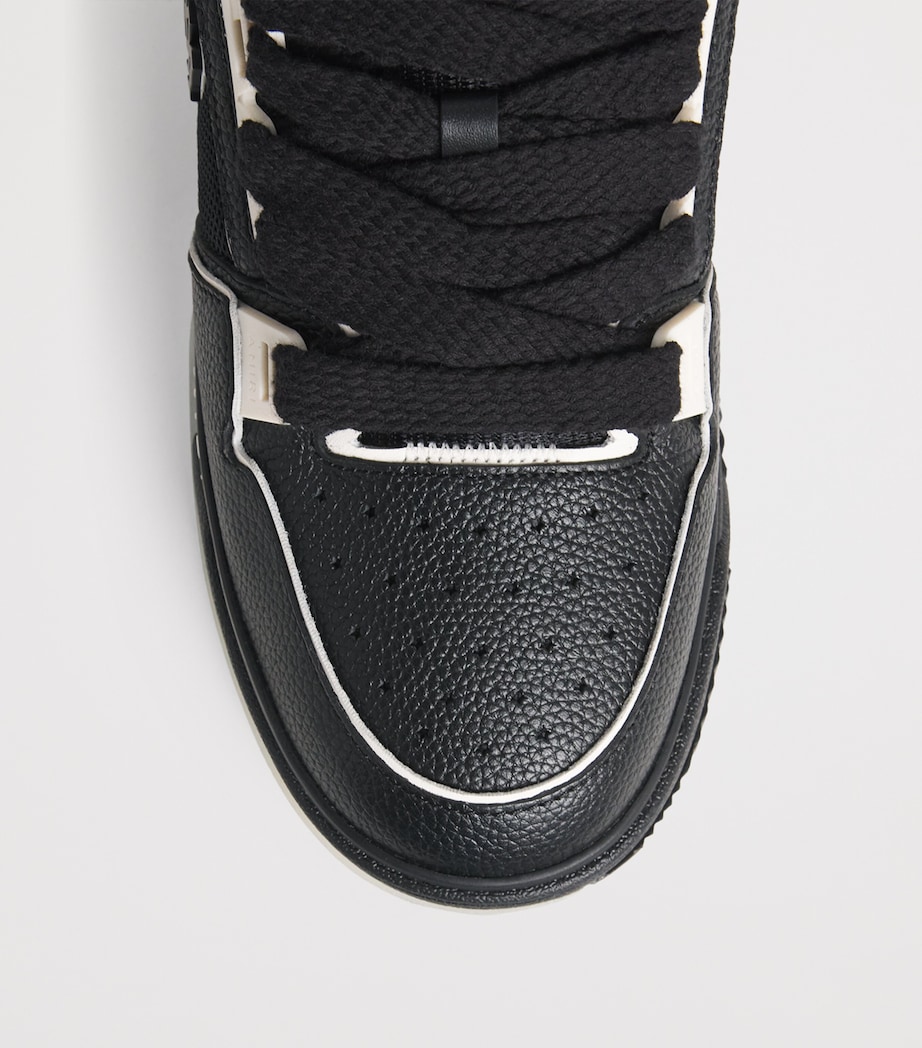 Leather MA-1 Sneakers BLACK Image 5