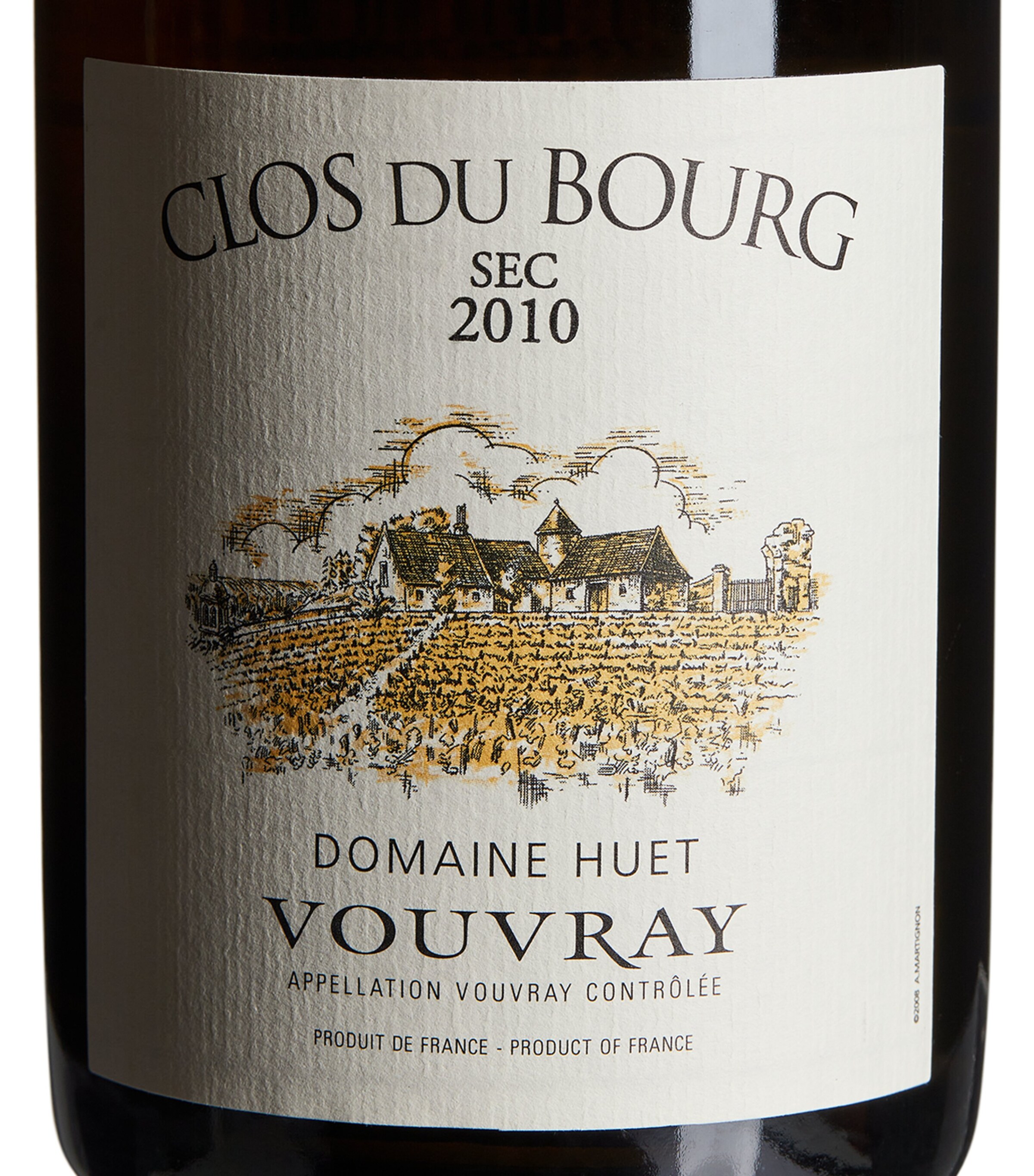 Domaine Huet Vouvray 'Clos du Bourg' Sec Chenin Blanc 2010 (75cl) - Loire, France Image 2