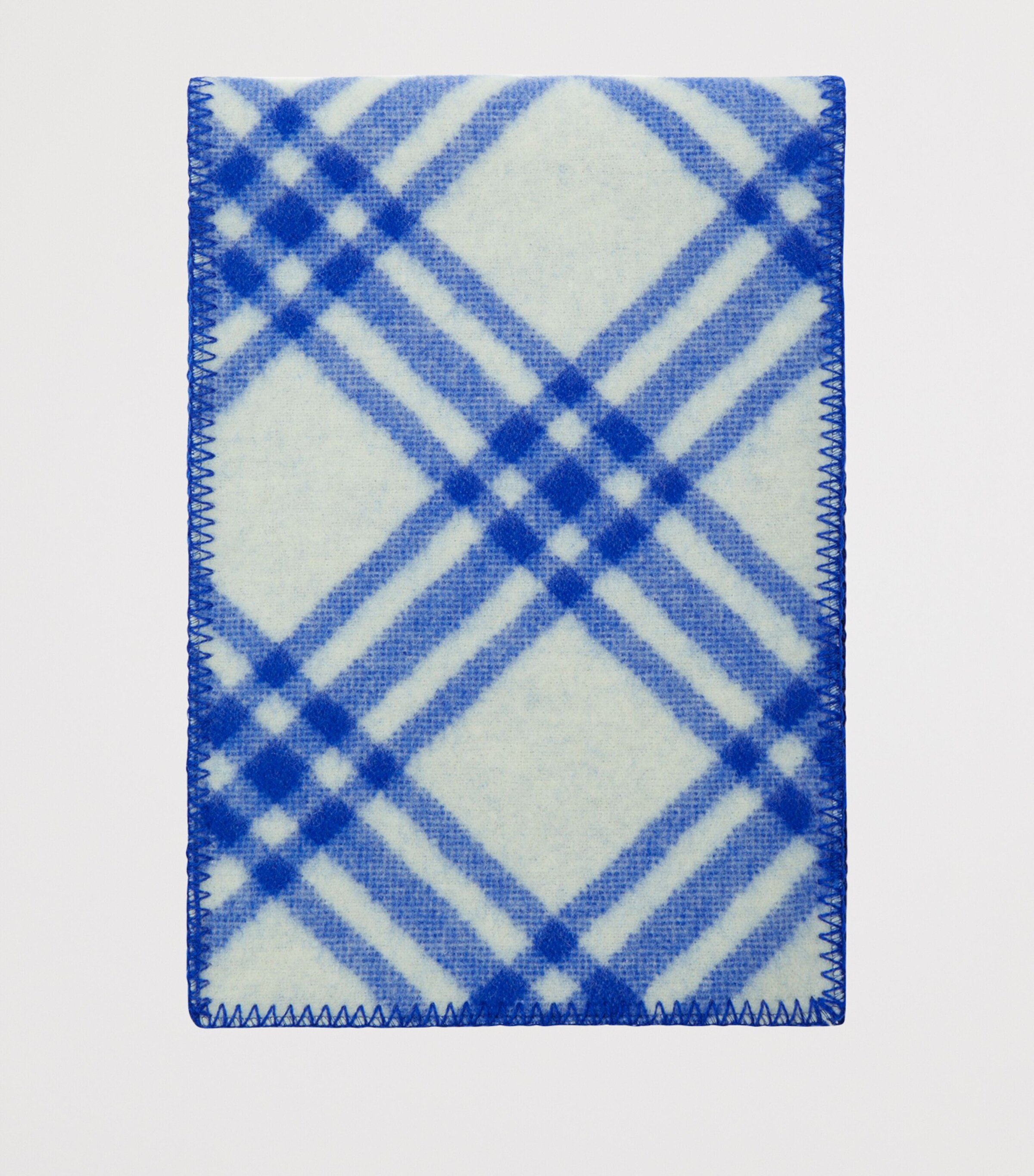 Burberry Wool Check Scarf Knight Image 3