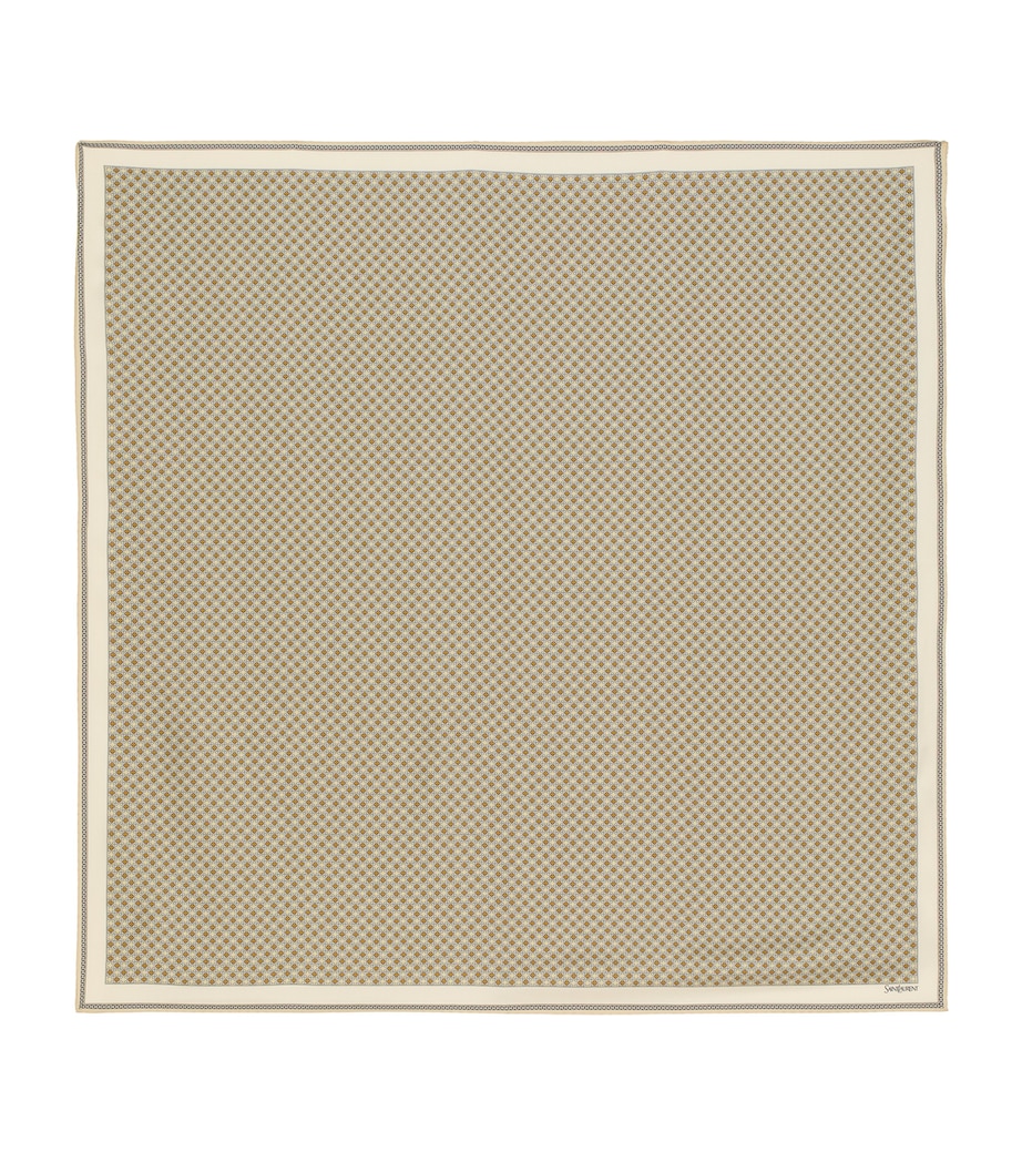 Silk Geometric Print Scarf 9579 Image 1