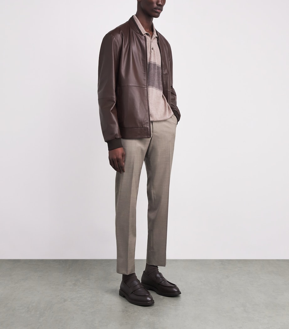 Virgin Wool-Blend Drawstring Trousers 035 NATURAL / BEIGE Image 2