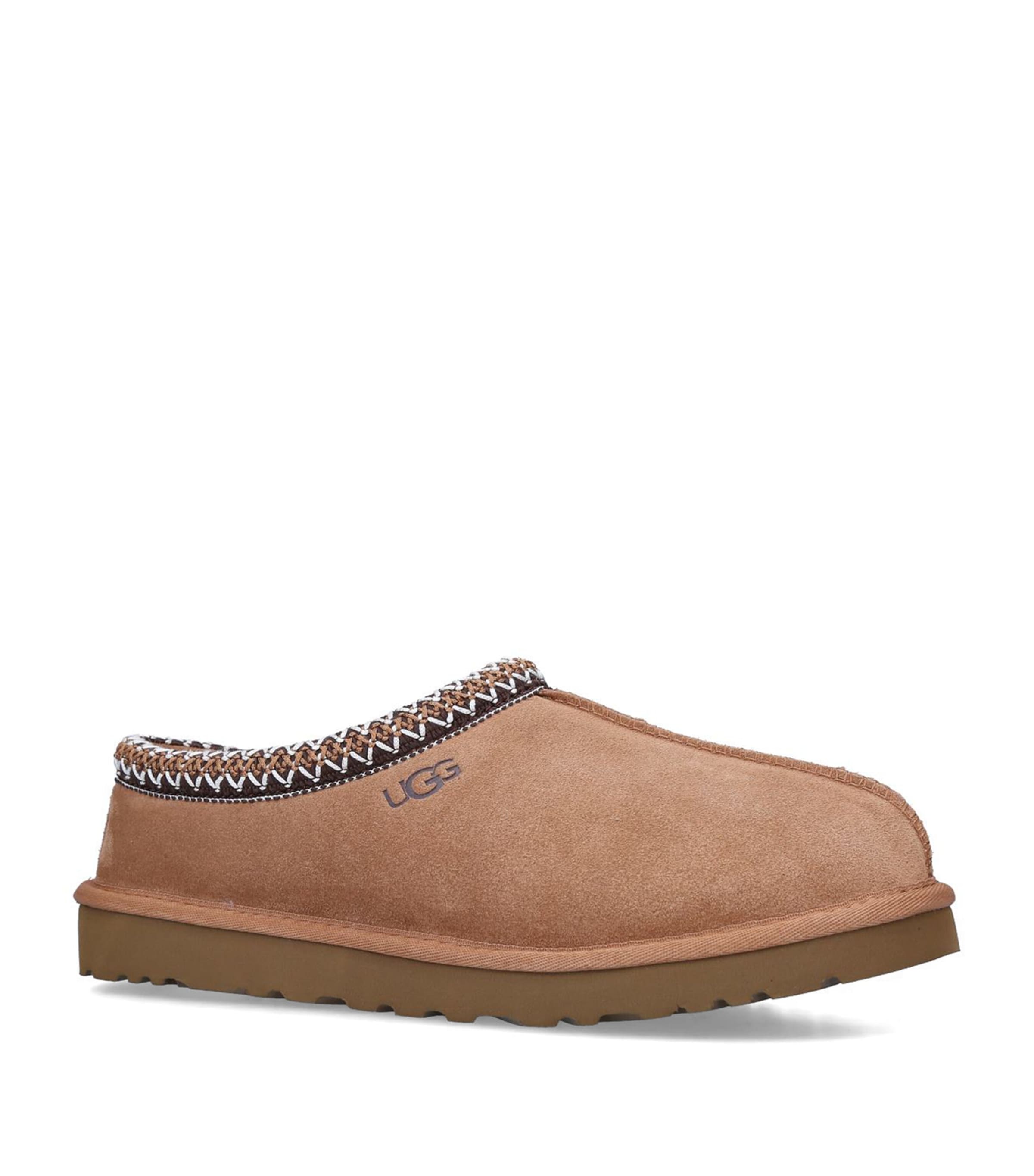 Shop Ugg Tasman Slippers In Beige