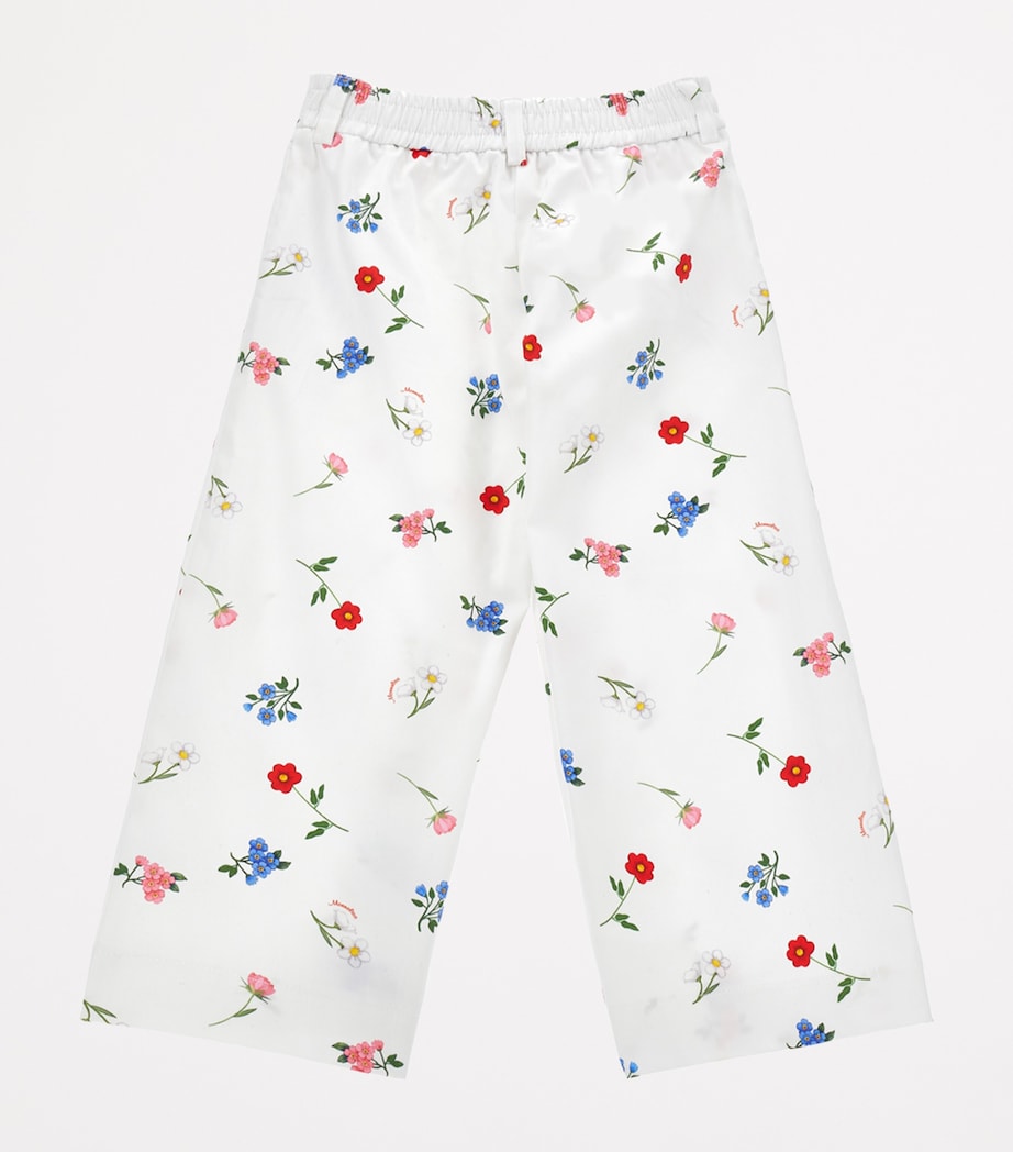 Cotton Floral Trousers (2-16 Years) PANNA+MULTICOLOR Image 2