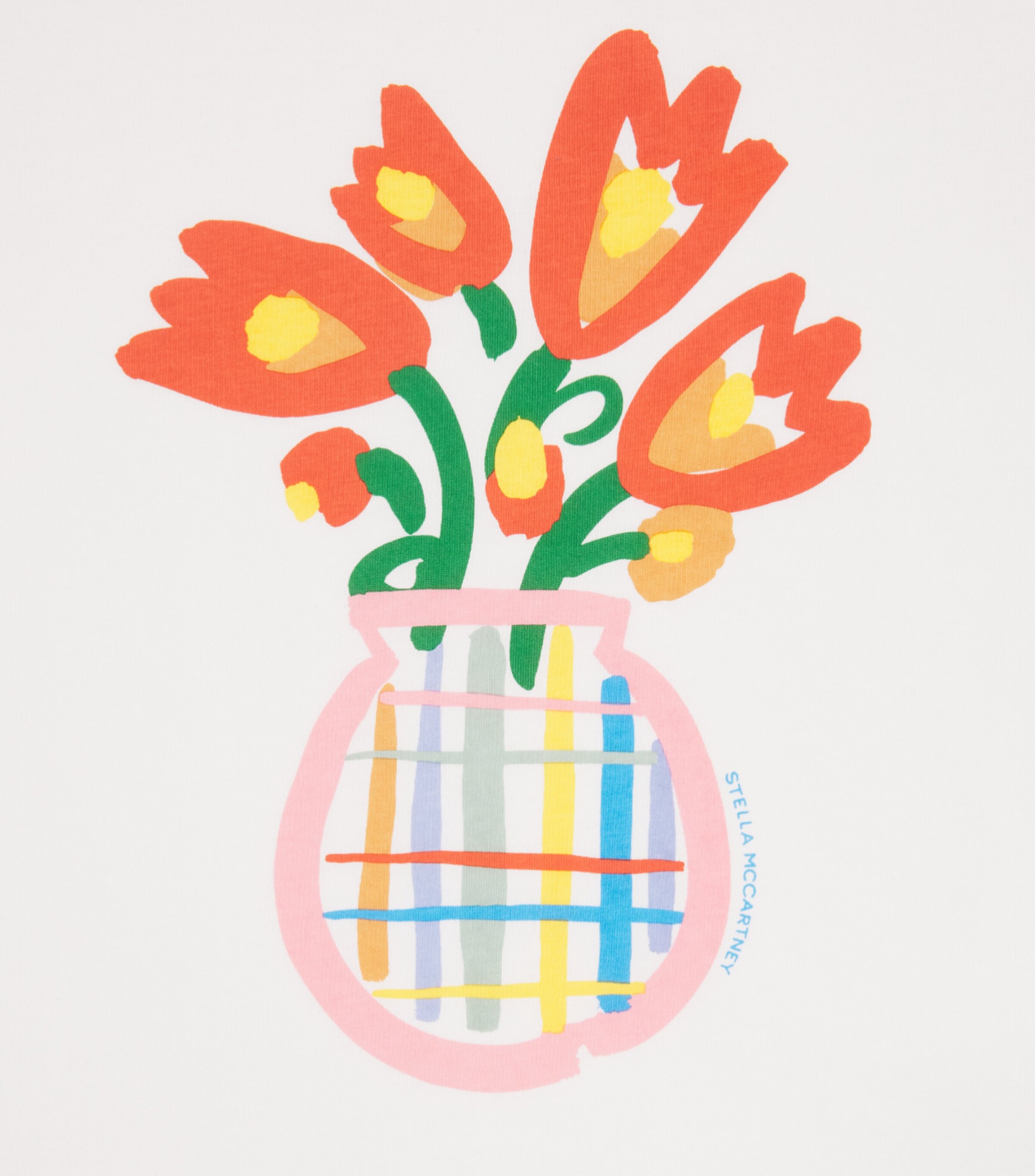 Stella McCartney Kids Organic Cotton Flowers T-Shirt (2-14+ Years) Image 3