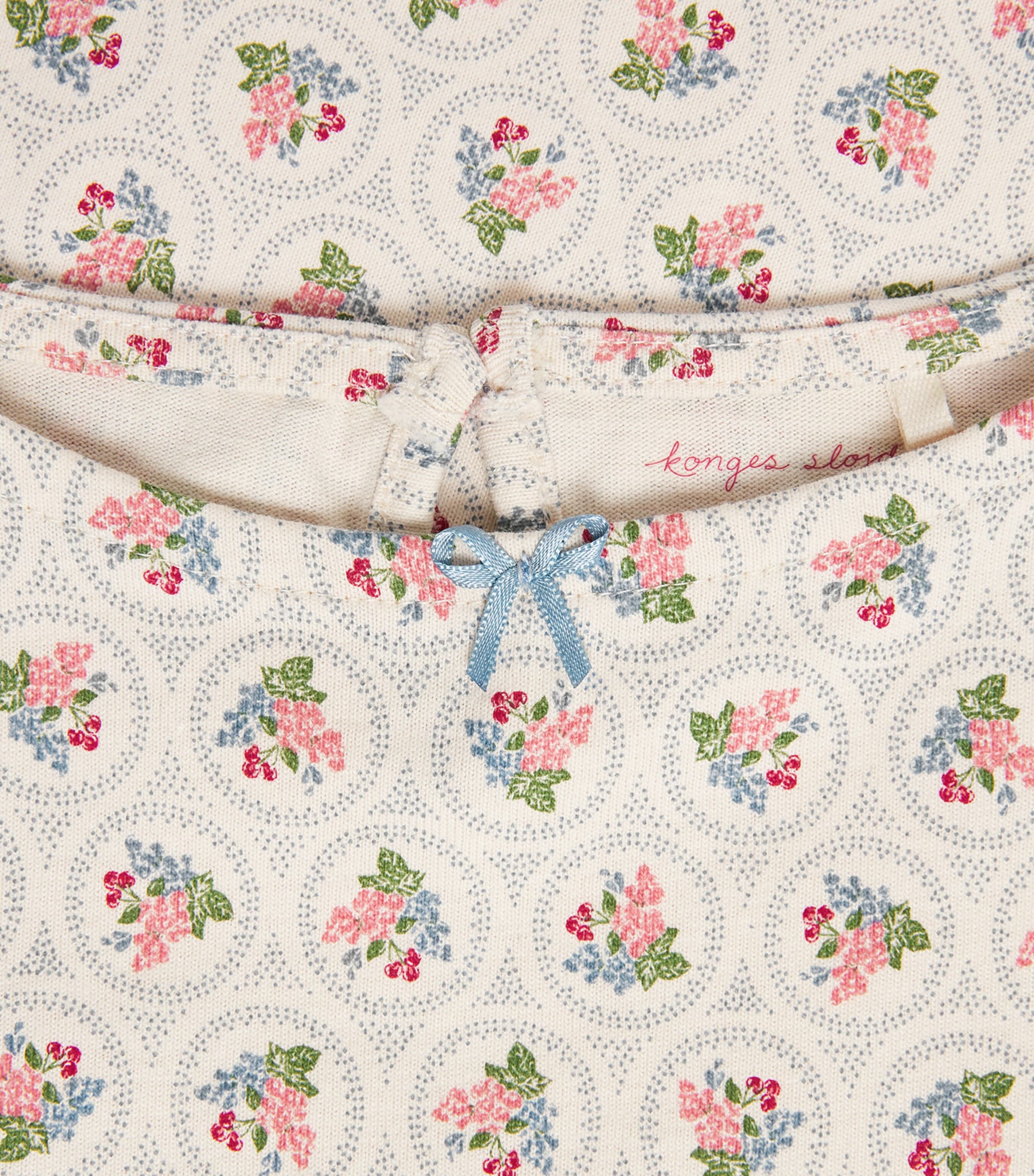 Organic Cotton Floral Print Dress (9 months-4 Years) P00106 VERONA BLUES Image 3