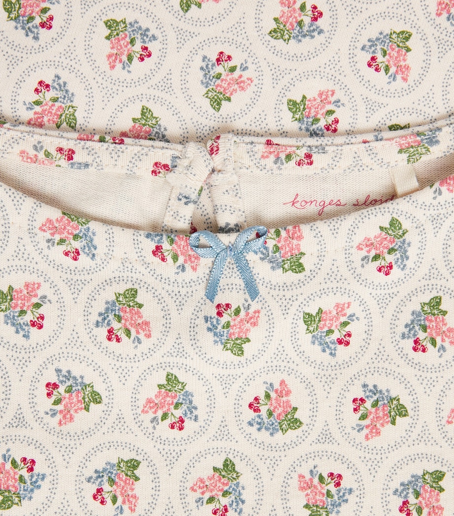 Organic Cotton Floral Print Dress (9 months-4 Years) P00106 VERONA BLUES Image 3