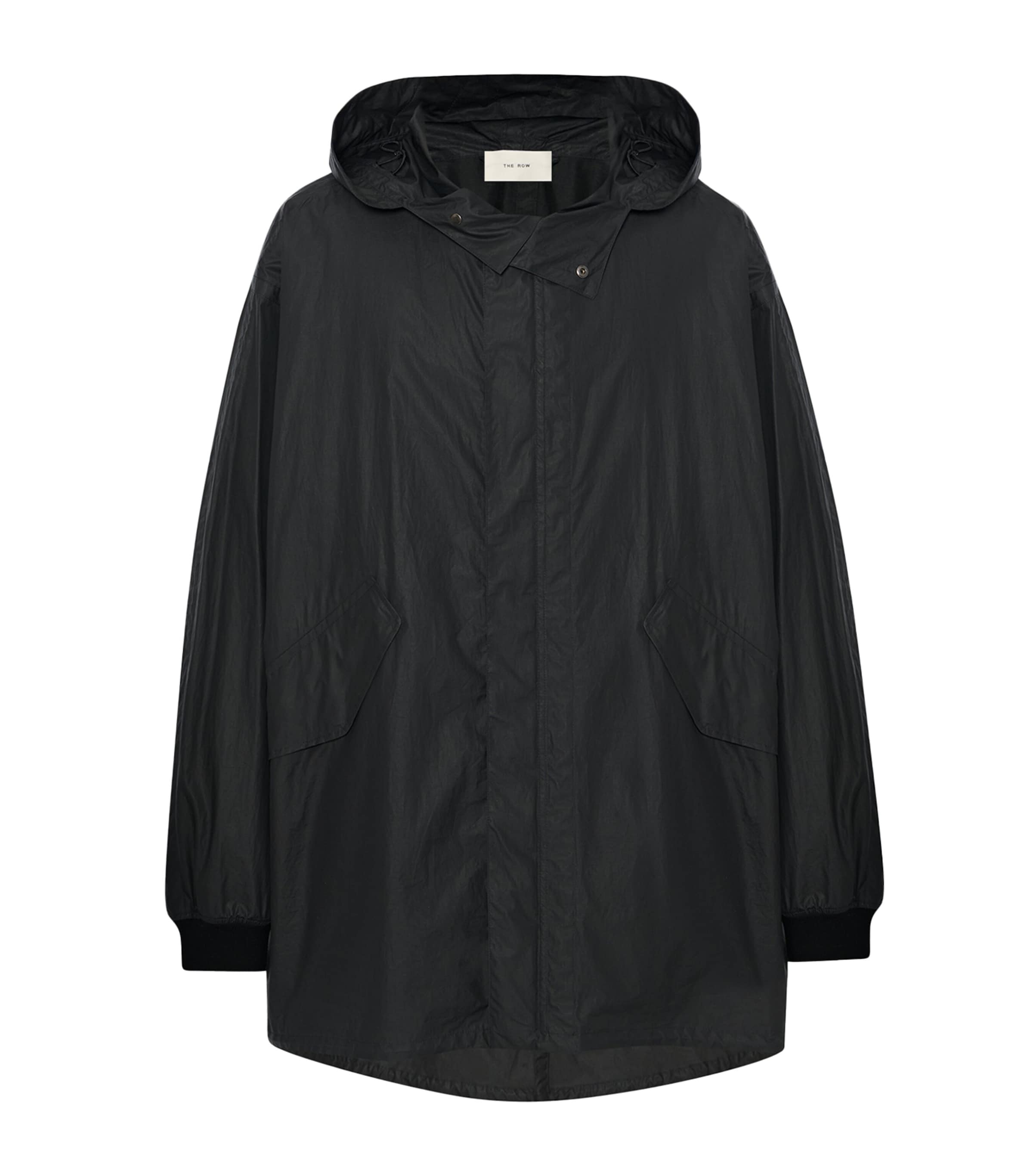 The Row Coated Cotton Kemet Jacket In Black