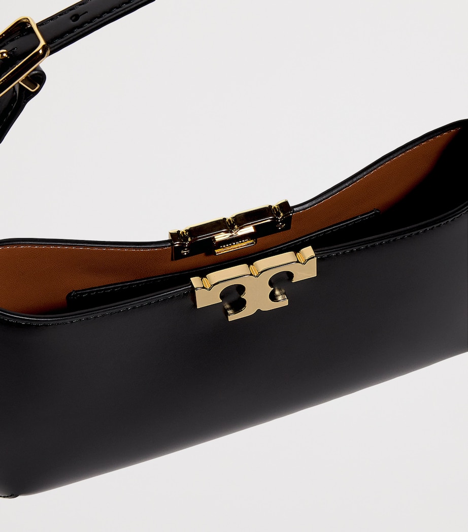 Leather Eleanor Slim Shoulder Bag 001 BLACK Image 4