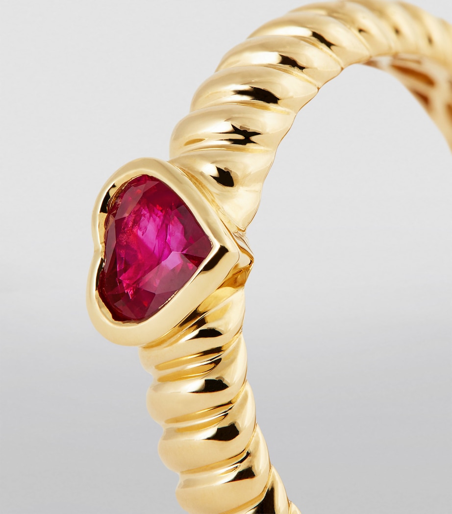 Yellow Gold and Ruby Zoe Ring YELLOW GOLD Image 6