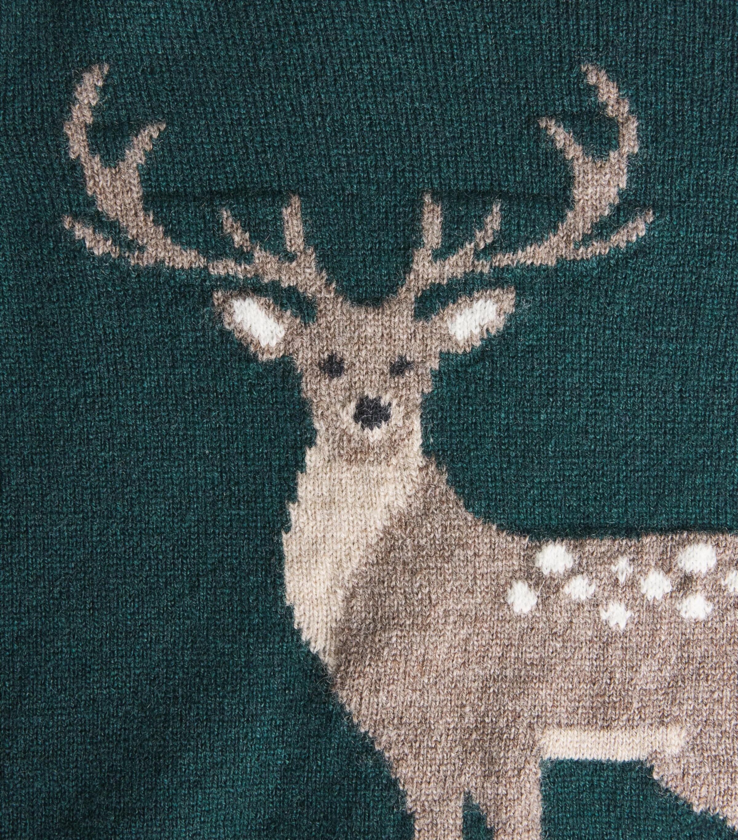 Per Te Wool-Cashmere Jacquard Sweater (3-18 Months) Verde Image 3