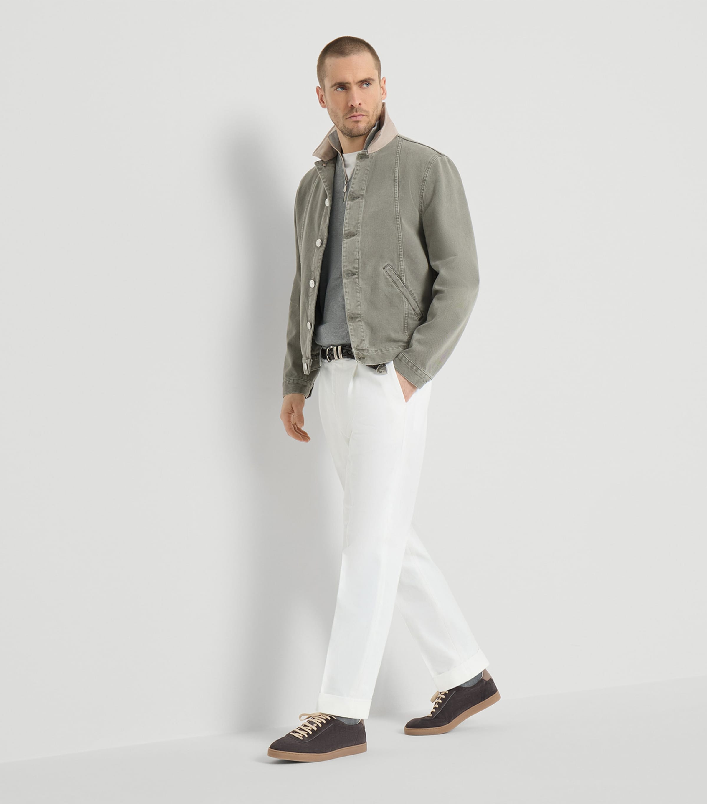 Brunello Cucinelli Suede Low-Top Sneakers Image 2
