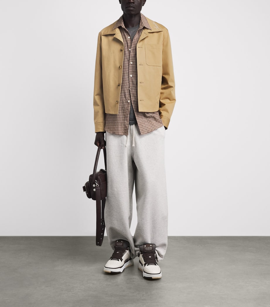 AMIRI Mens Cotton Script Shacket Earth Image 2