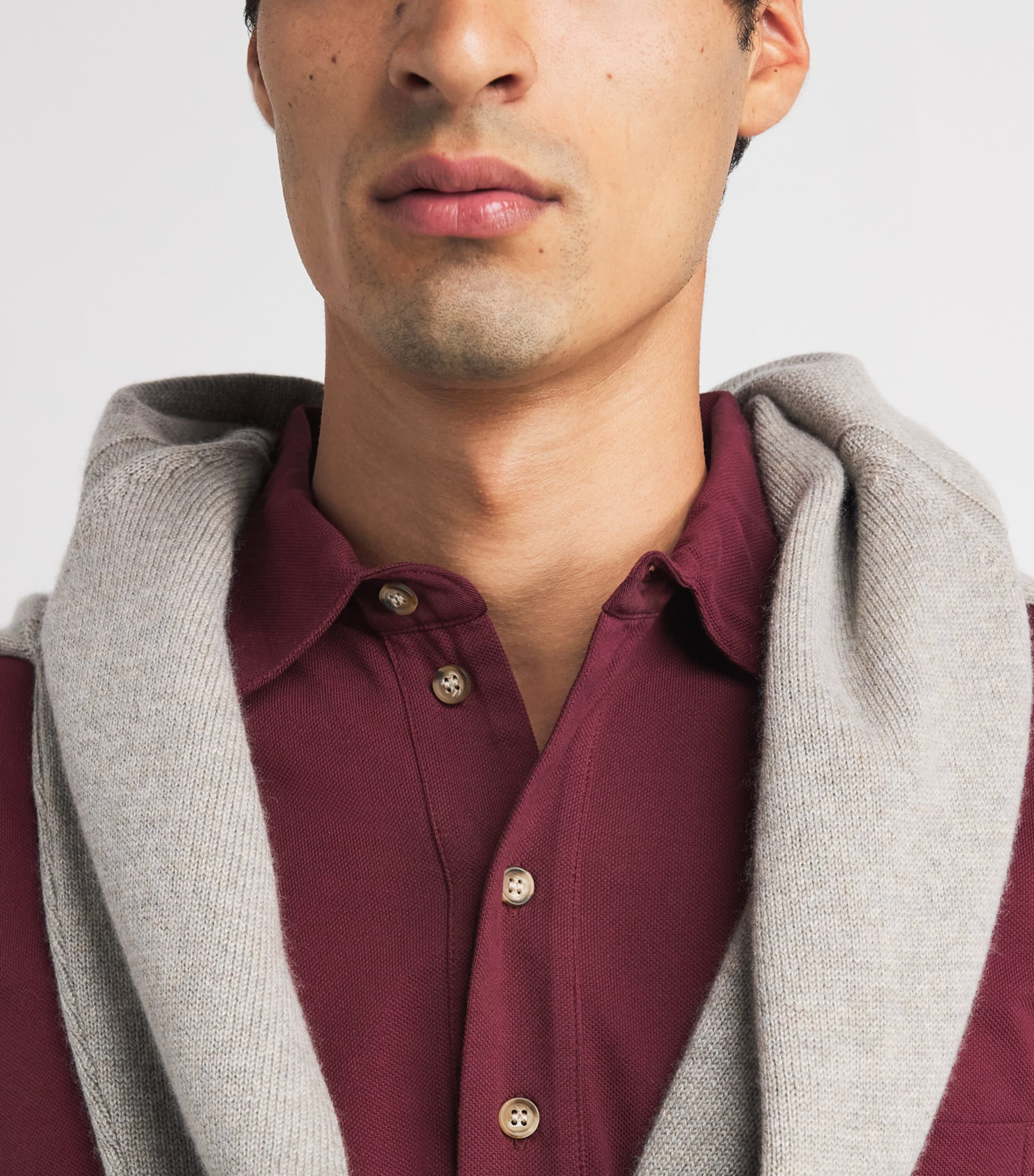 Purdey Mens Cotton Chest Pocket Polo Shirt Aur Image 3