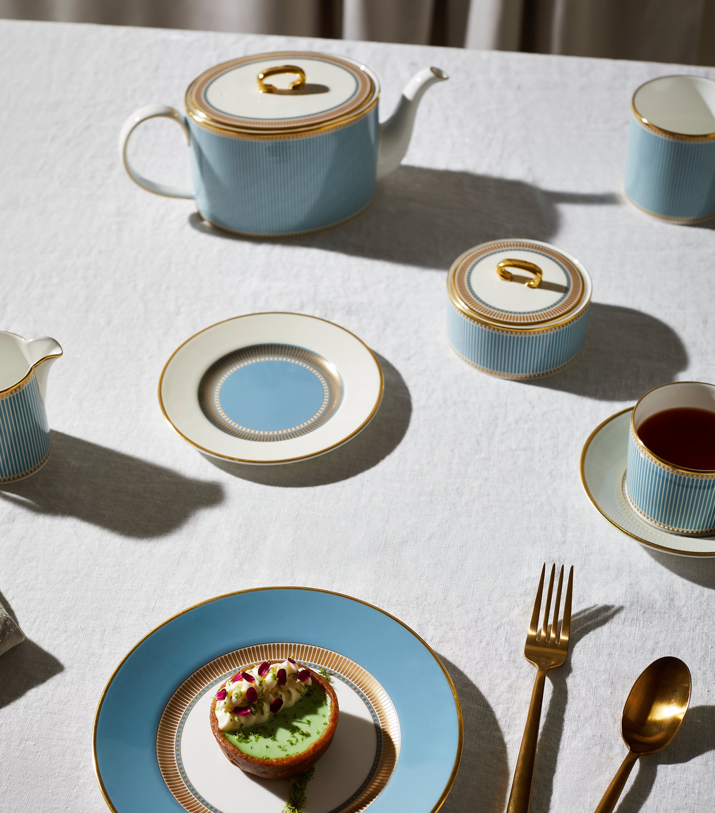 Bone China Helia Cream Jug and Sugar Bowl MINT Image 2