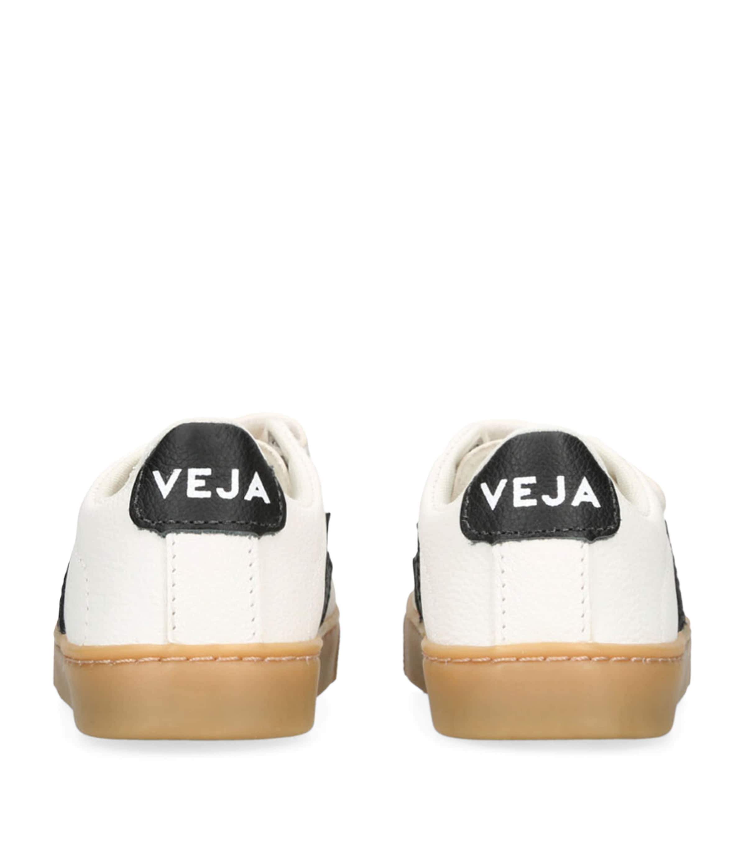 Veja Kids Leather Esplar Velcro Sneakers White/blk Image 2