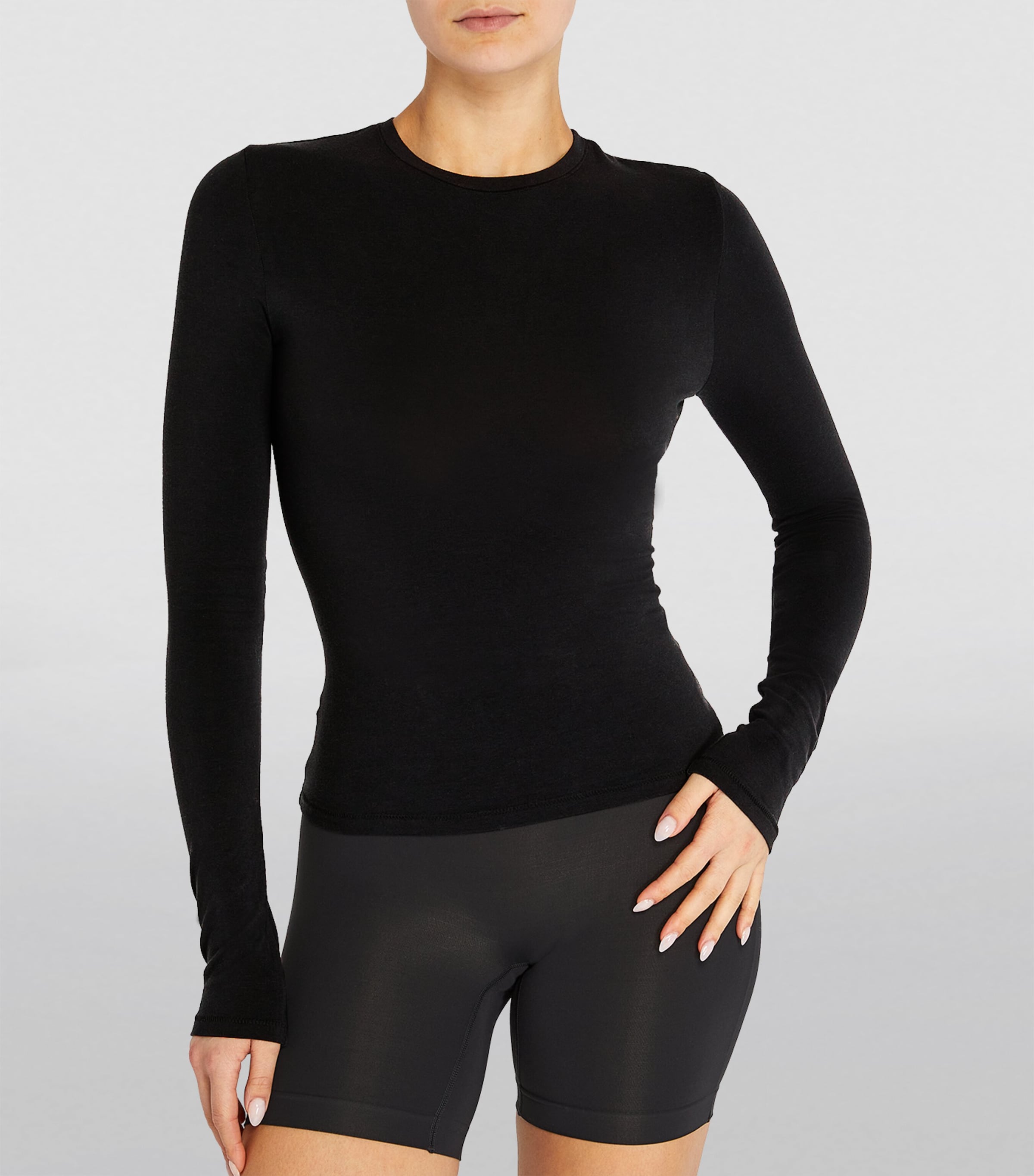 Cotton Jersey Long-Sleeved T-Shirt SOOT Image 2