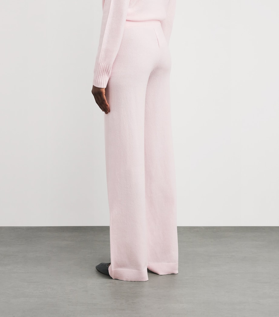 Virgin Wool-Cashmere Straight Trousers 60/60 PINK Image 4