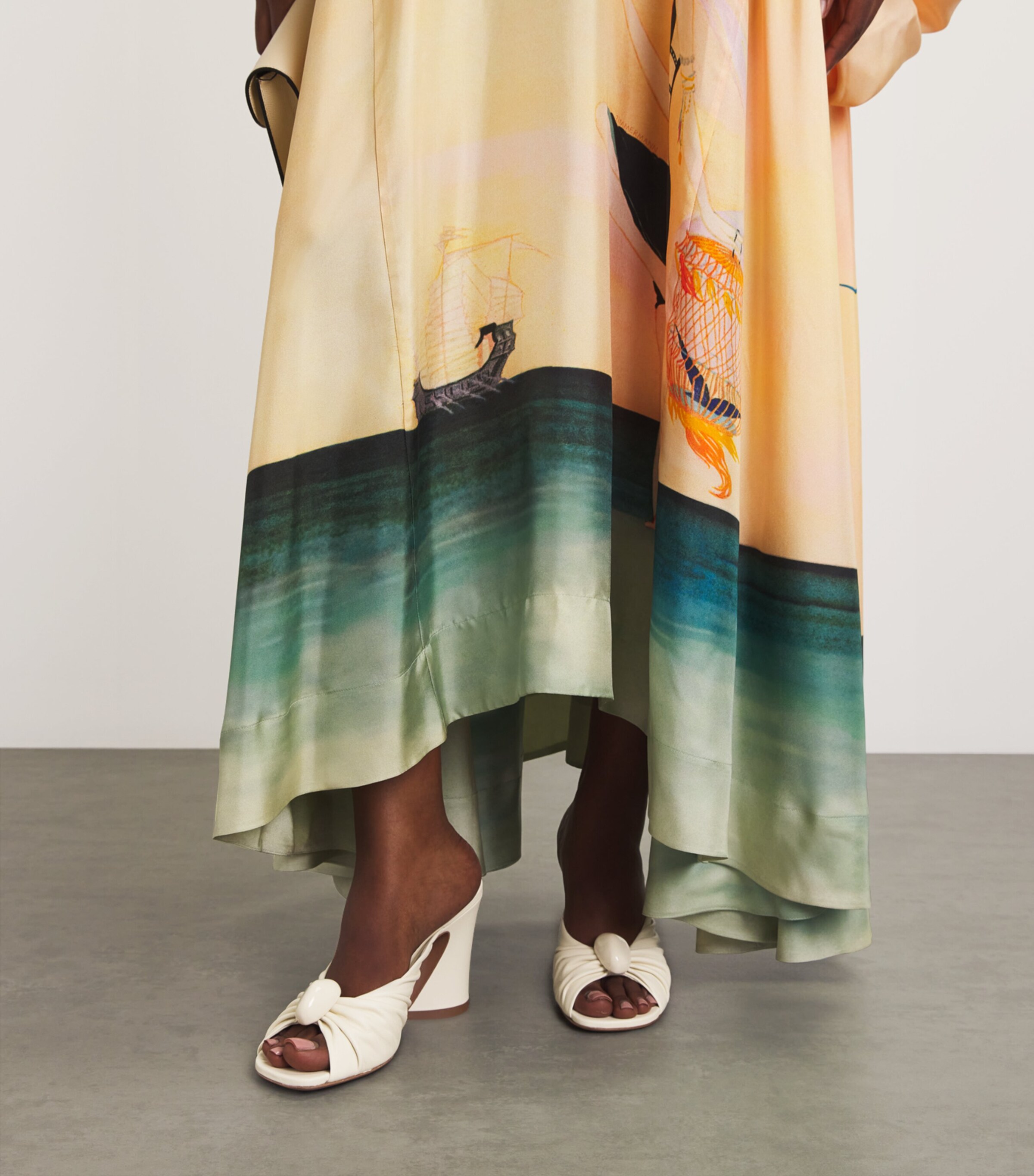 Zimmermann Leather Gleam Mules 85 | Harrods US
